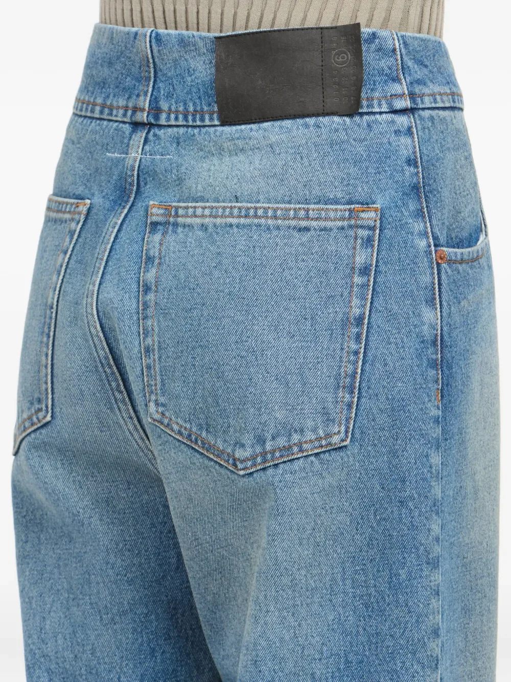 MM6 Maison Margiela - Women High-rise Straight-Leg Jean - Image 4