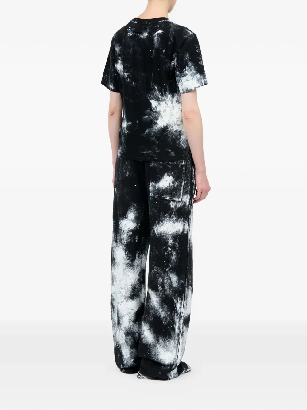 MM6 Maison Margiela - Women Tie-Dye Print Short-Sleeve T-Shirt - Image 3