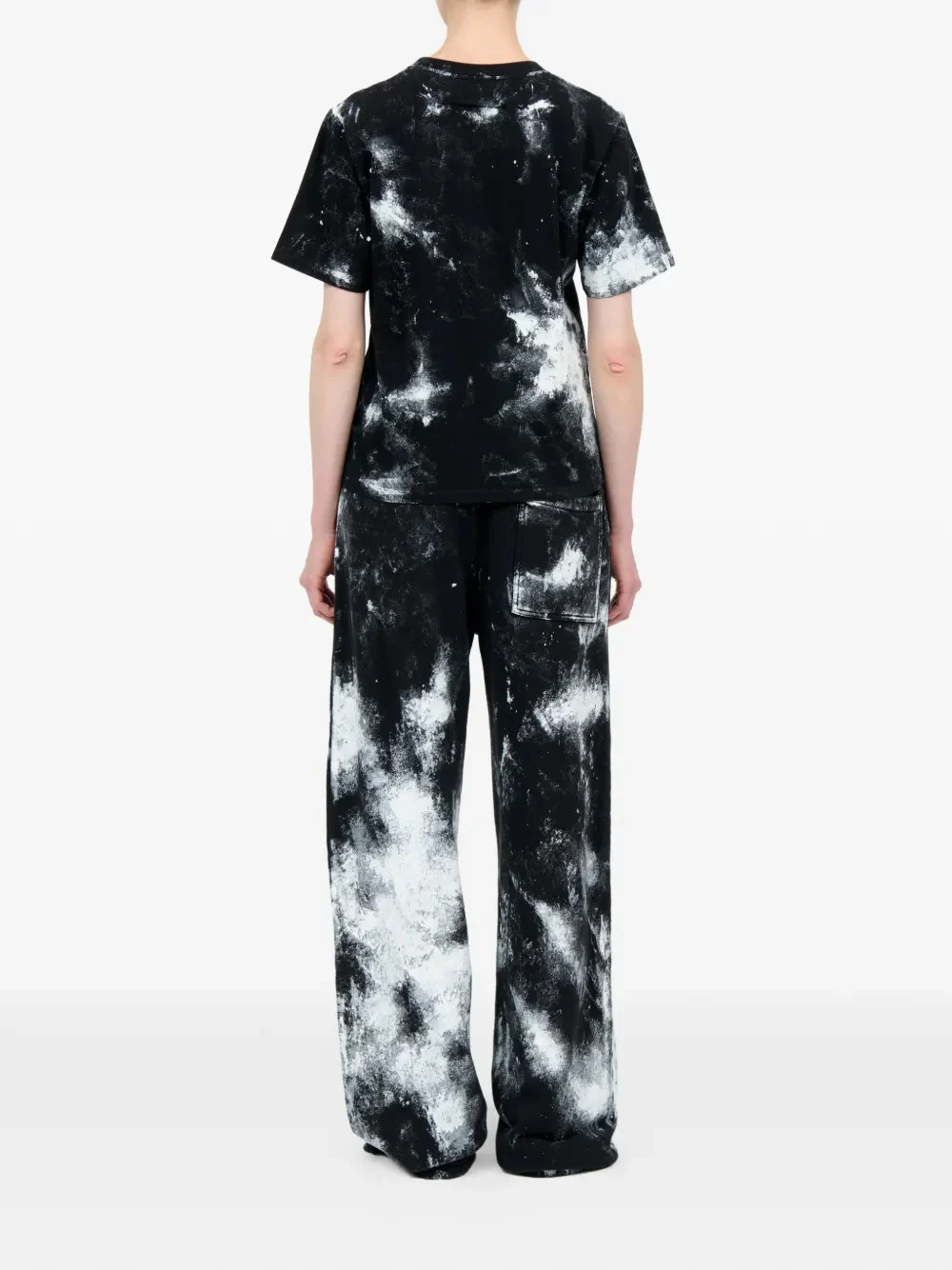 MM6 Maison Margiela - Women Tie-Dye Print Short-Sleeve T-Shirt - Image 4
