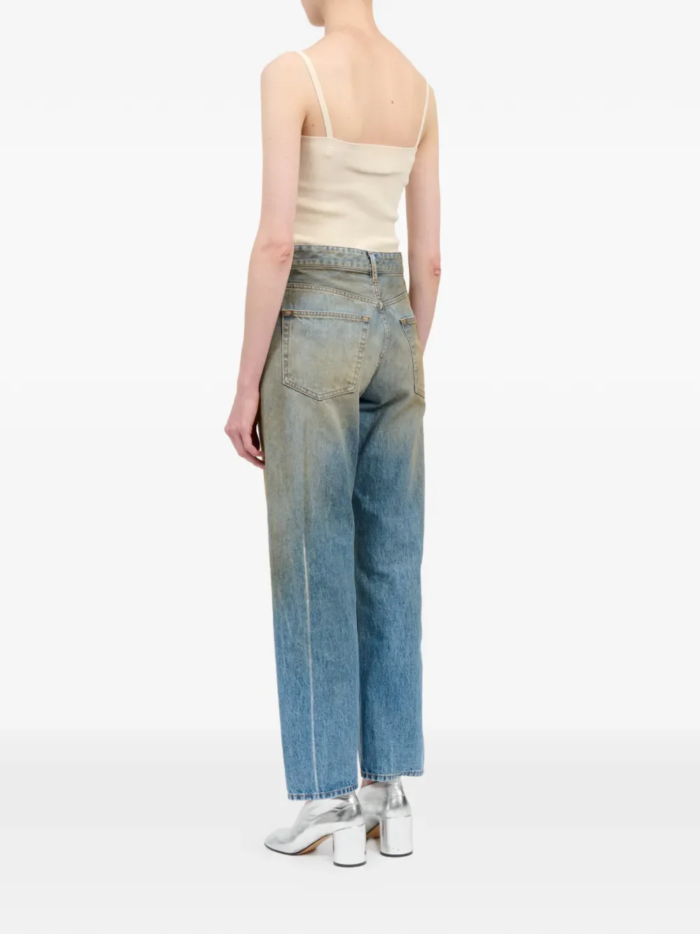 MM6 Maison Margiela - Women Washed 5-Pocket Jeans - Image 3