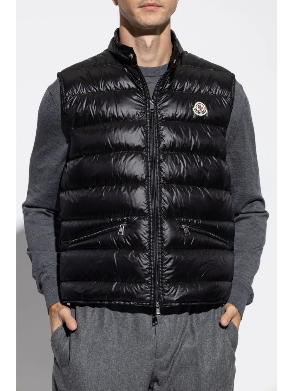 MONCLER - Men Gui Zipper Slim Fit Vest