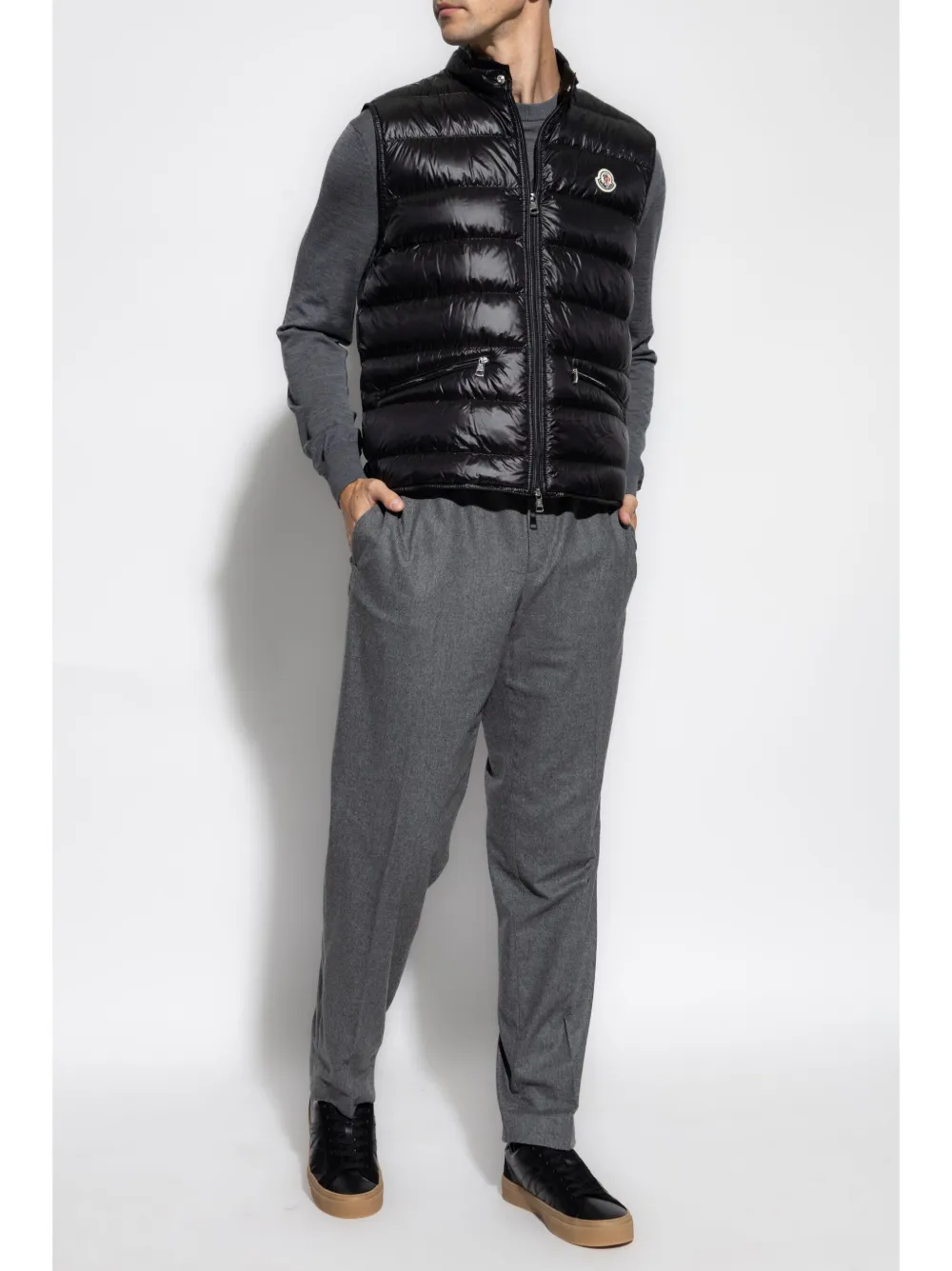 MONCLER - Men Gui Zipper Slim Fit Vest - Image 3