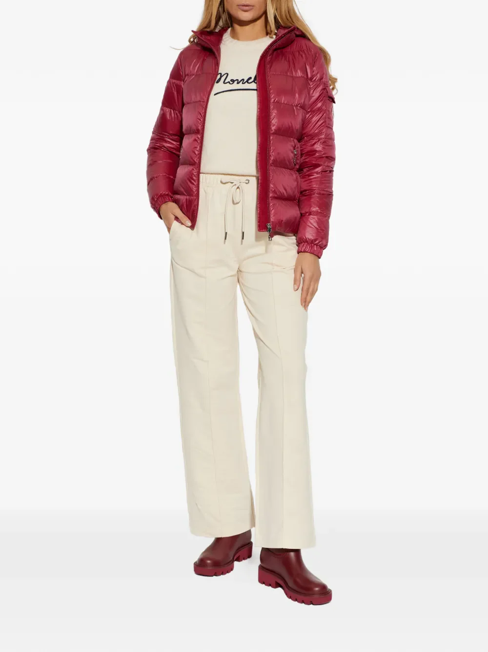 MONCLER - Women Crew Neck Long Sleeve Top - Image 3
