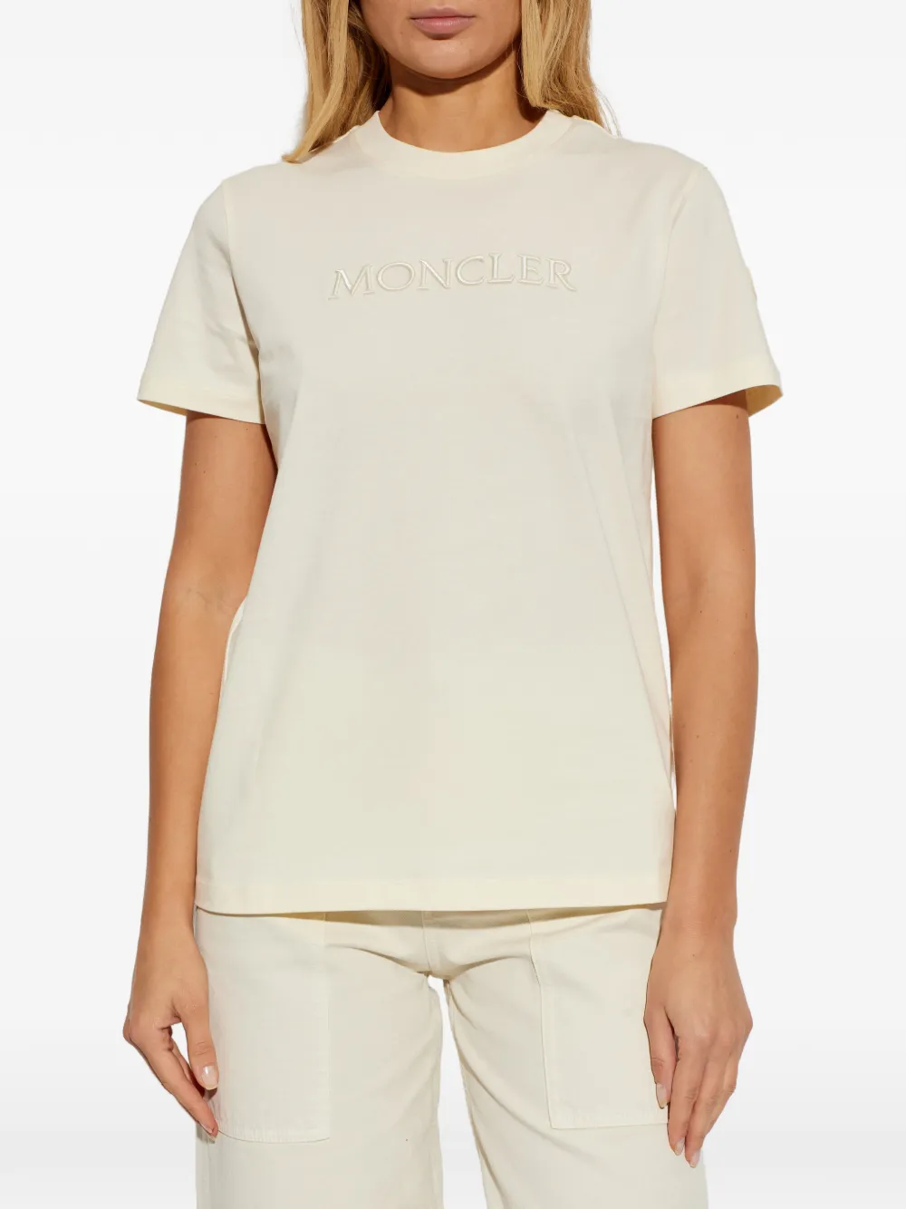 MONCLER - Women Crew Neck Short Sleeve T-Shirt