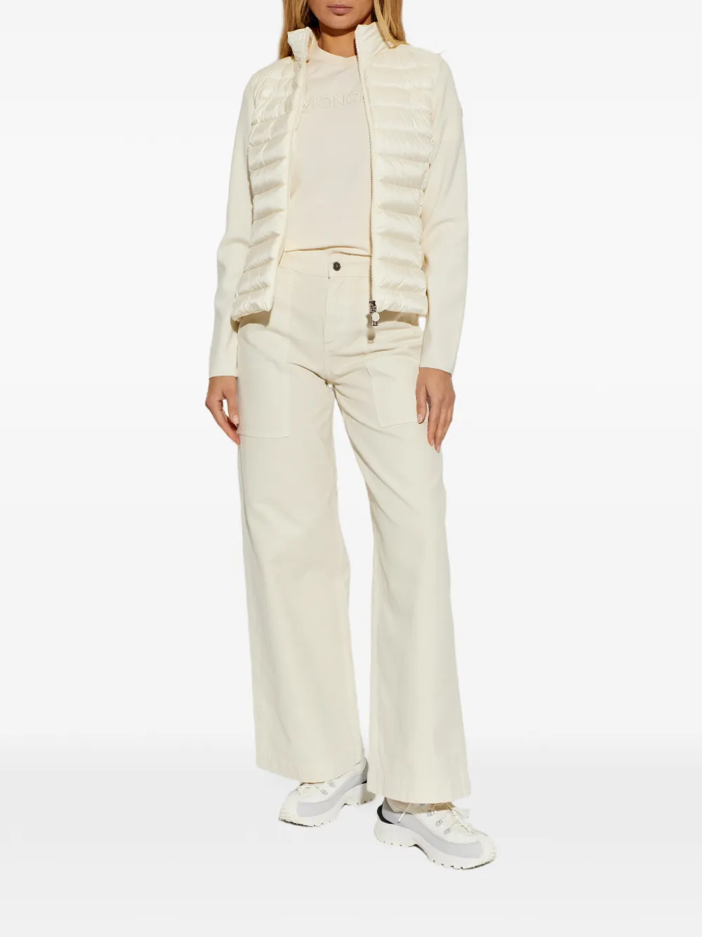MONCLER - Women Crew Neck Short Sleeve T-Shirt - Image 3