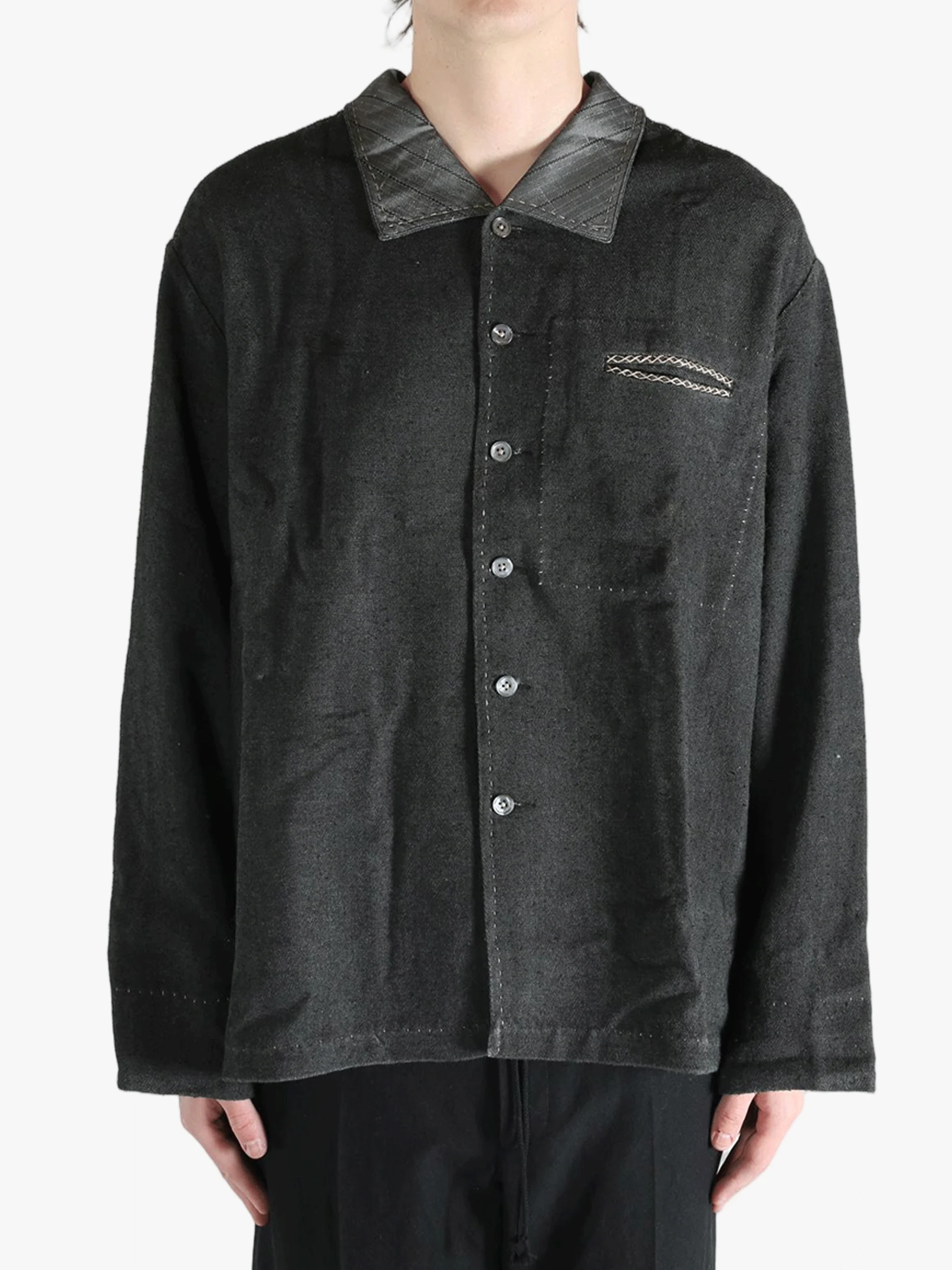 MUTEDANCE - Men Structured Collar Shirt