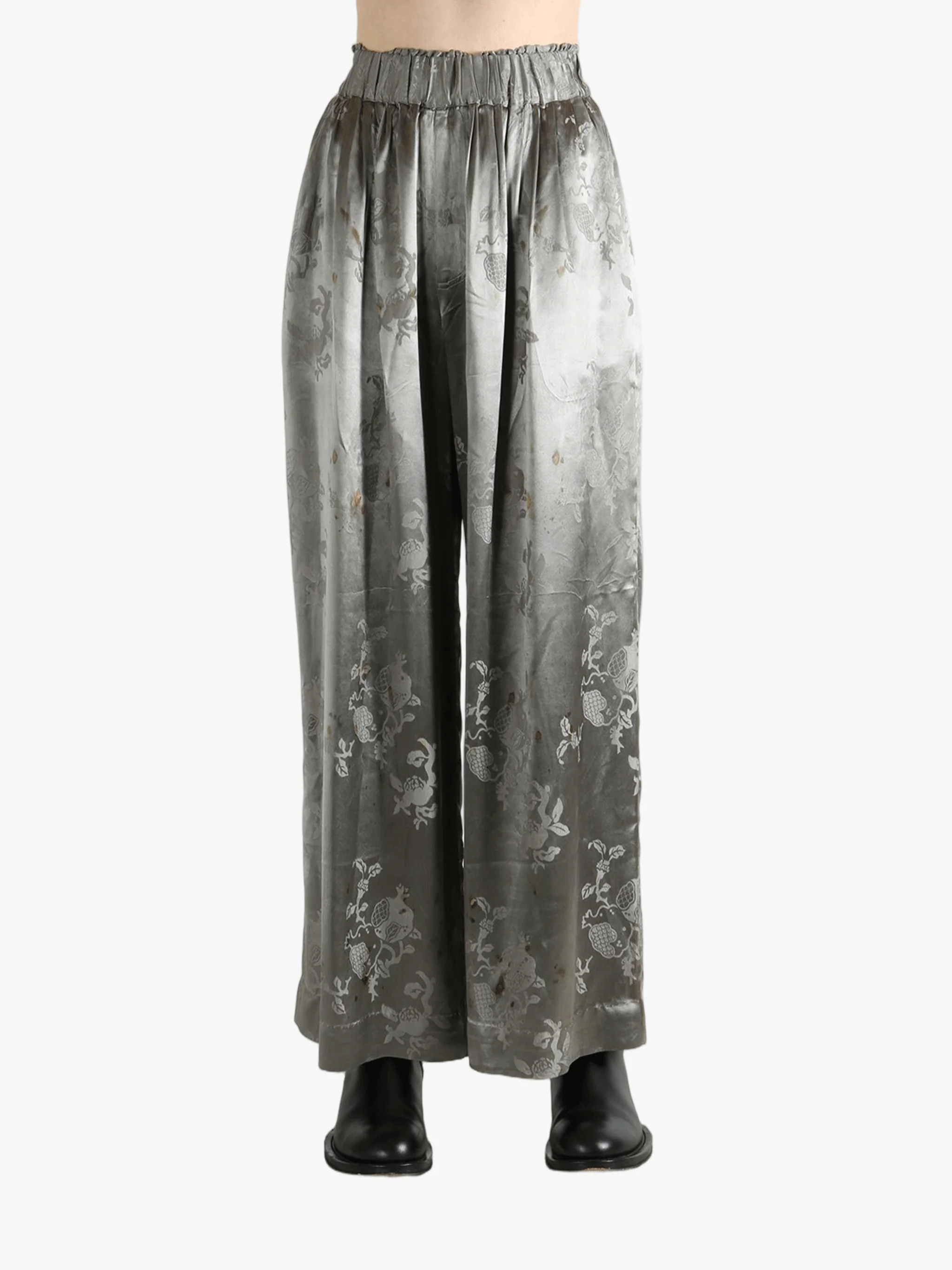 MUTEDANCE - Women Jacquard Elastic Waist Trousers