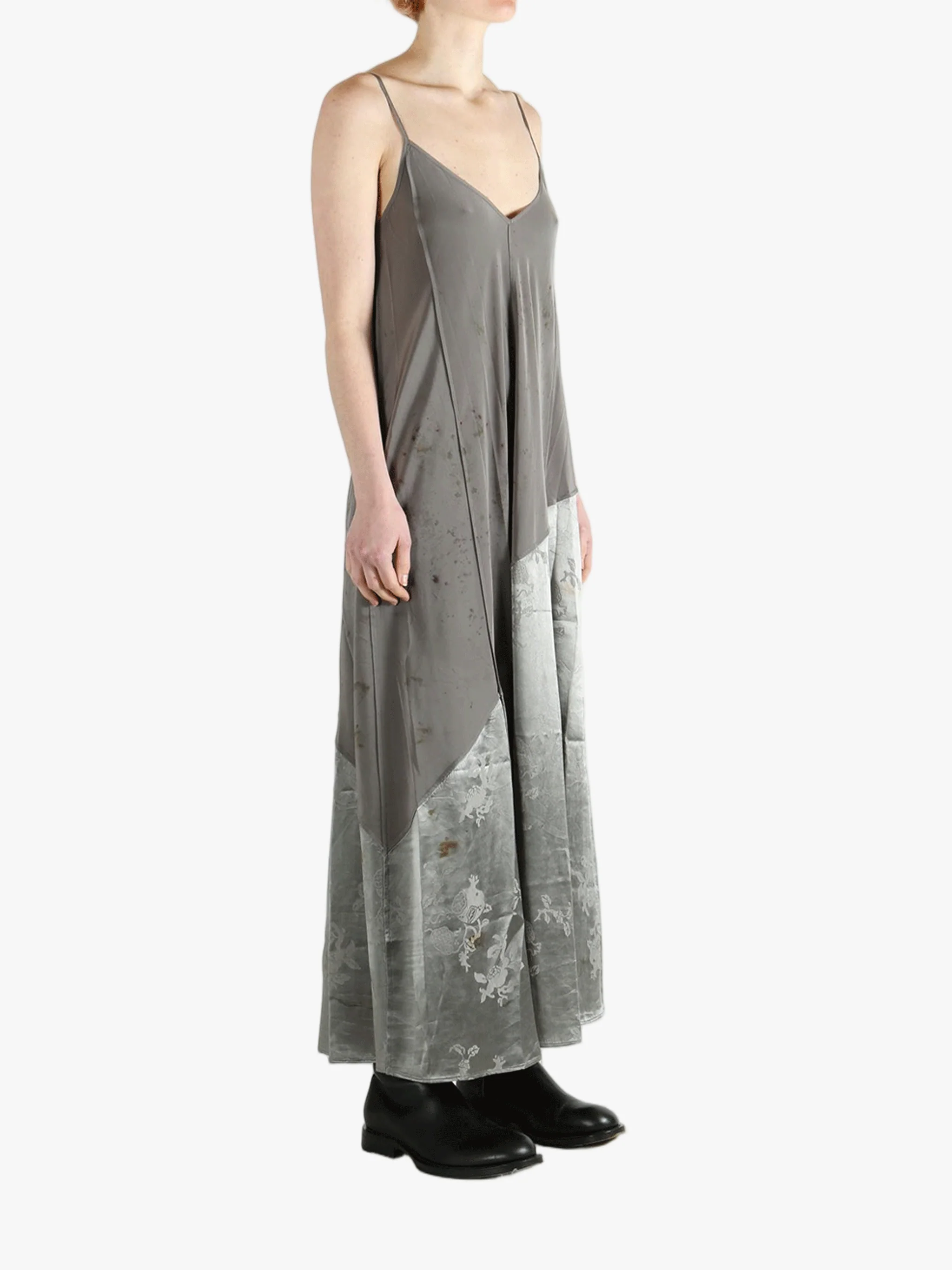 MUTEDANCE - Women Patchwork Printed Sling Maxi Dress - Image 2