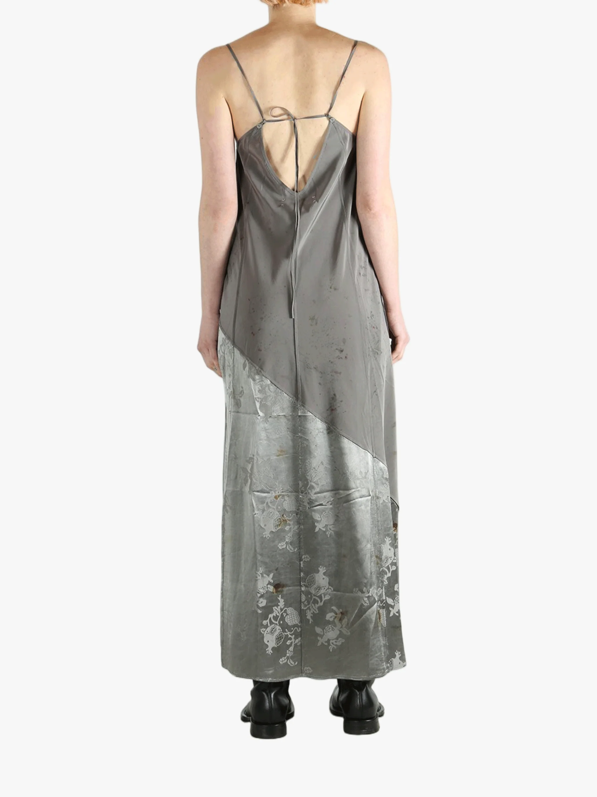 MUTEDANCE - Women Patchwork Printed Sling Maxi Dress - Image 3