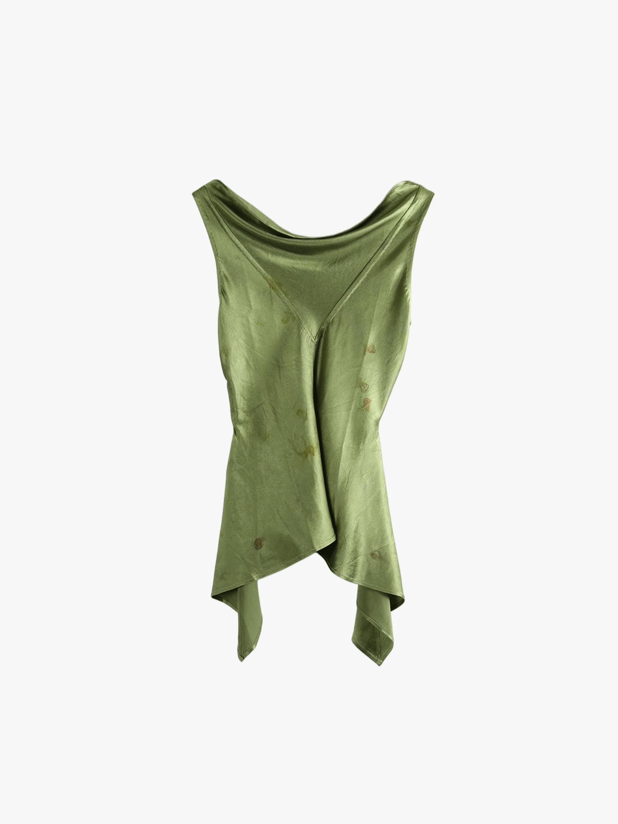 MUTEDANCE - Women Waist-Fitted Asymmetric Hem Sleeveless Top - Image 4