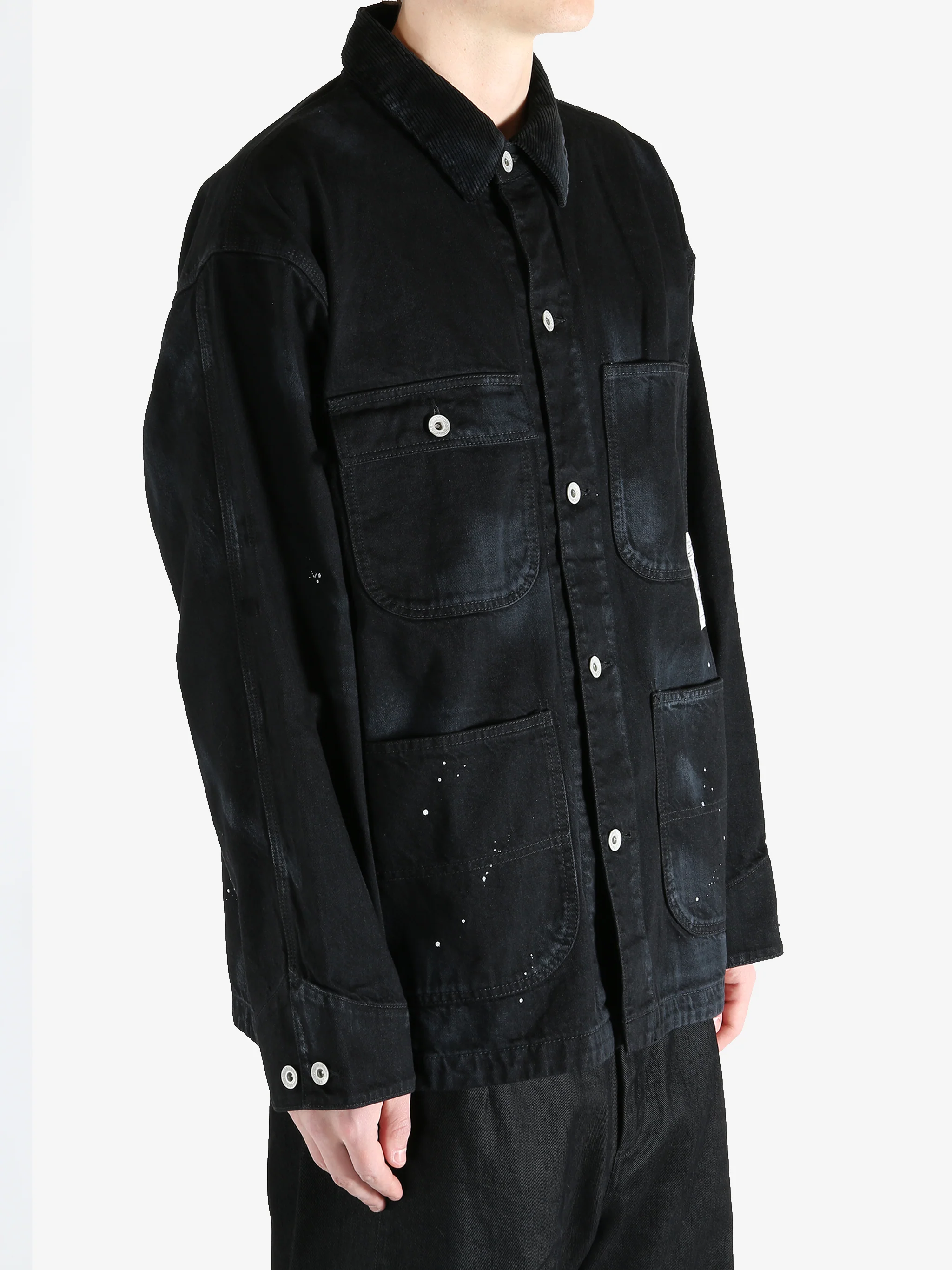 NEIGHBORHOOD - Men Bw.Washed Coverall Jacket - Image 2