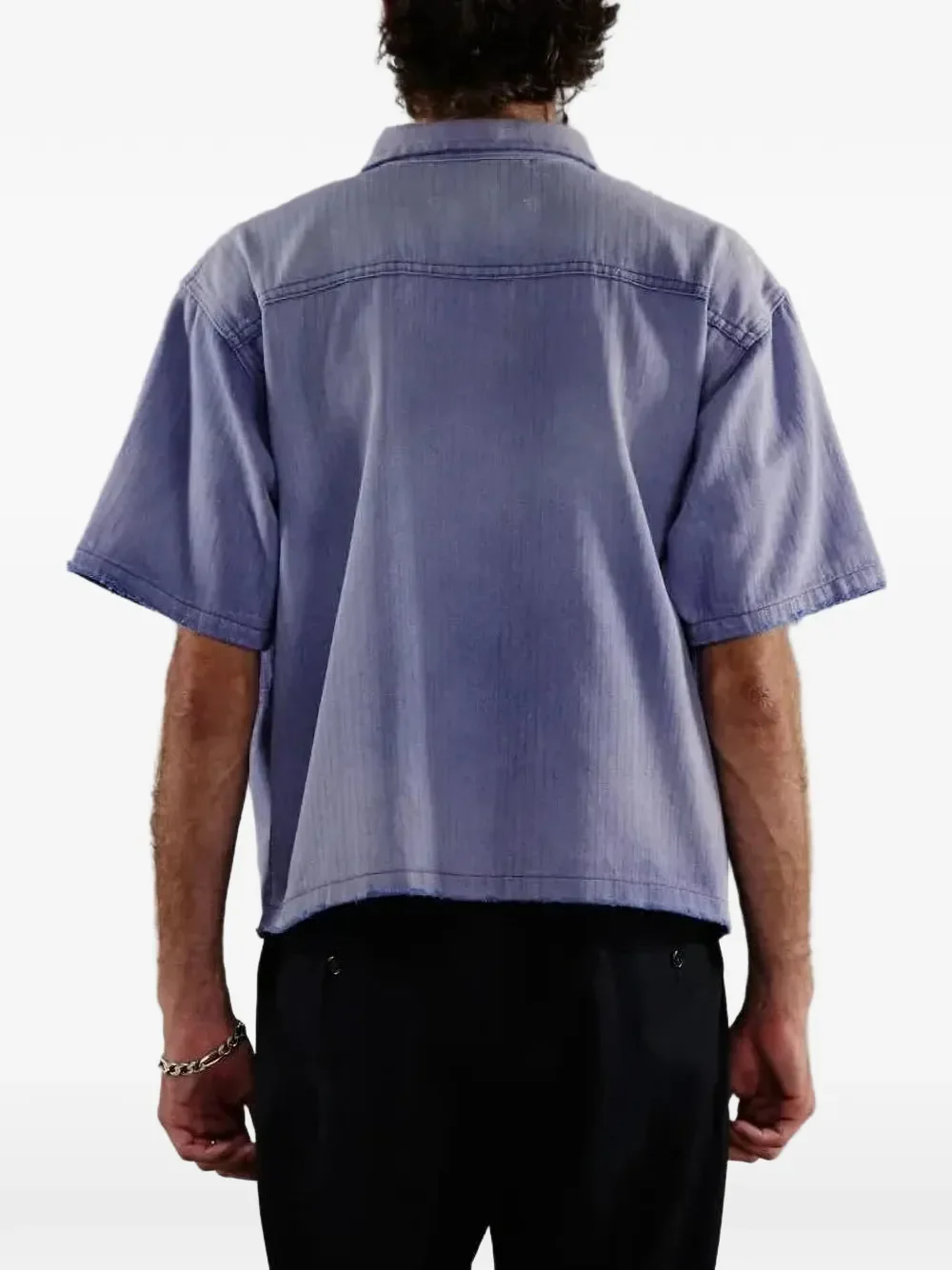 PALY HOLLYWOOD - Unisex Love S/S Herringbone Work Shirt - Image 3