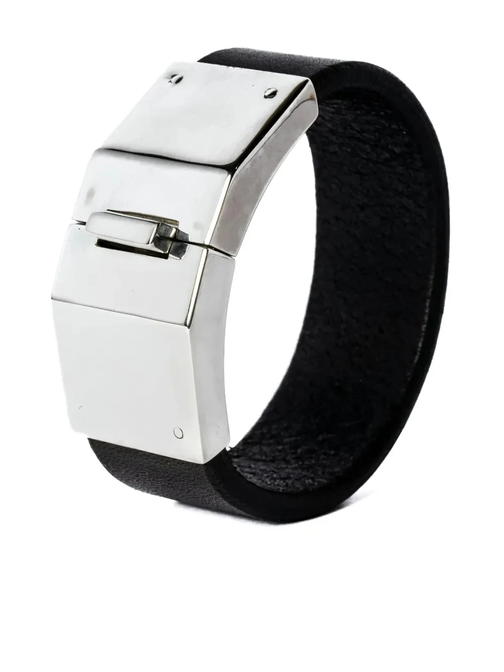 PARTS OF FOUR - Box Lock Bracelet (Facet, Narrow,  BLK+PA) - Image 3