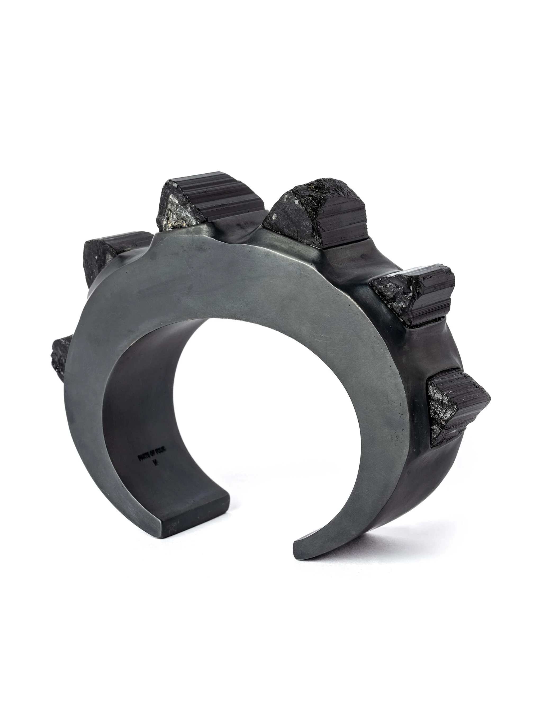 PARTS OF FOUR - Crescent Bracelet (Terrestrial Surfaced, Schorl, 30mm, KAS+KA+SCHR) - Image 3