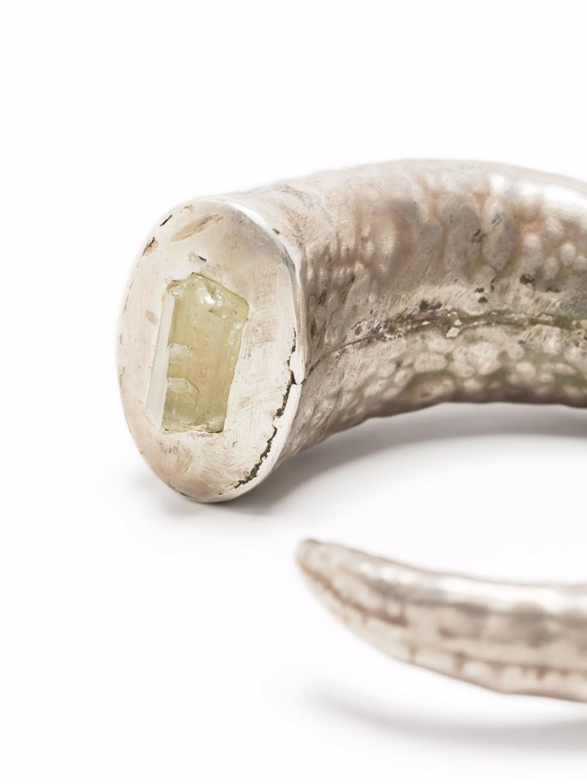 PARTS OF FOUR - Giant Horn Bracelet (Hoof Set, Aquamarine, AS+AQU) - Image 3