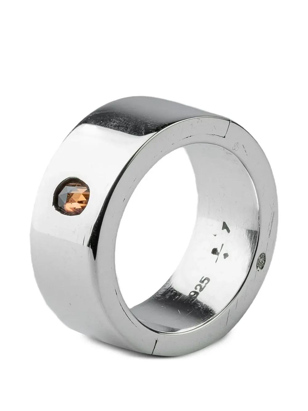 PARTS OF FOUR - Sistema Ring (0.2 CT, Orange Sapphire Faceted Slab, 9mm, PA+OSAF) - Image 3