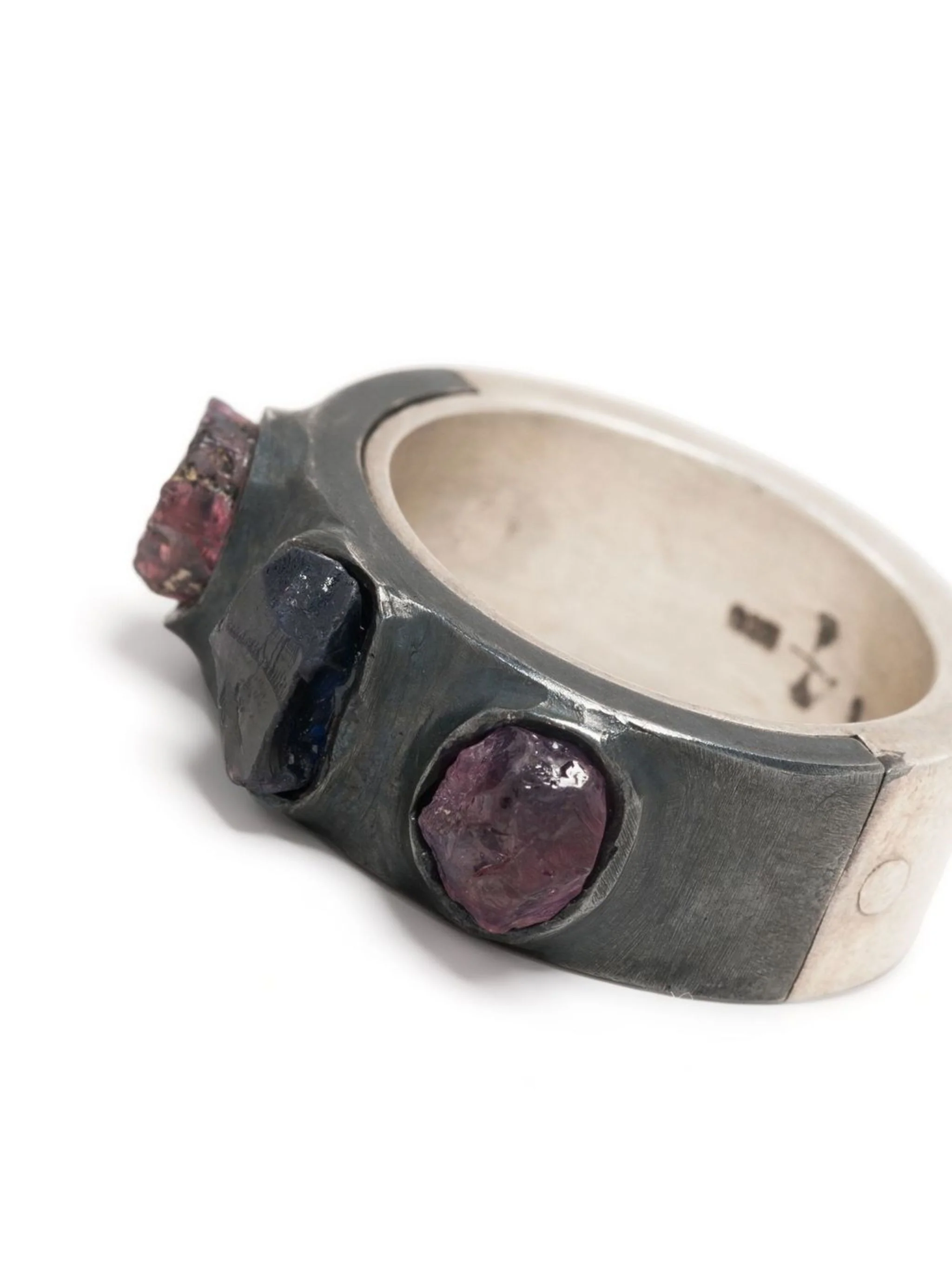 PARTS OF FOUR - Sistema Ring (Terrestrial Surfaced, 3 Winza Sapphires, 9mm, MA+KA+WIS) - Image 3