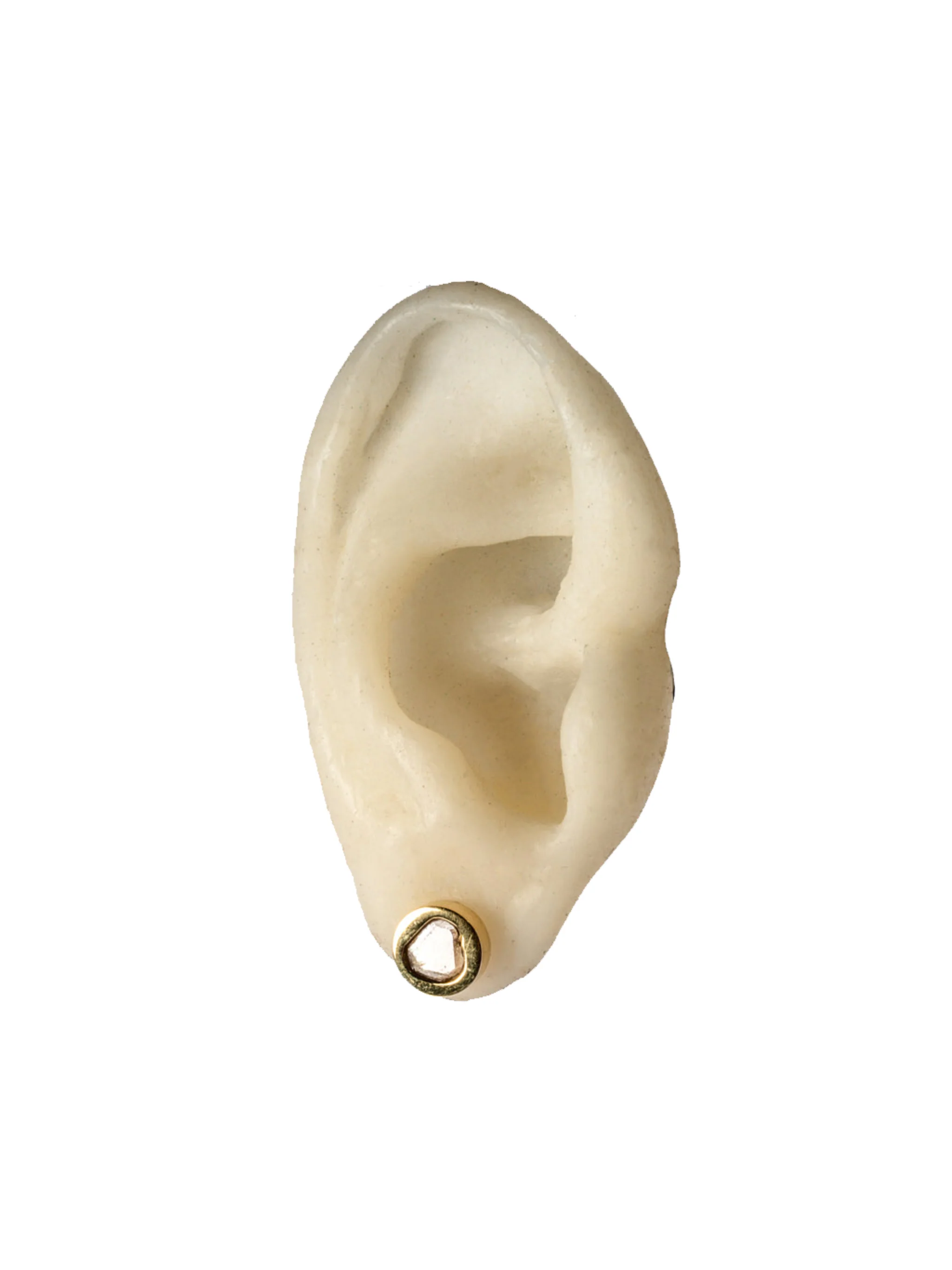 PARTS OF FOUR - Stud Earring (0.2 CT, Diamond Slab, YGA+DIA) - Image 3