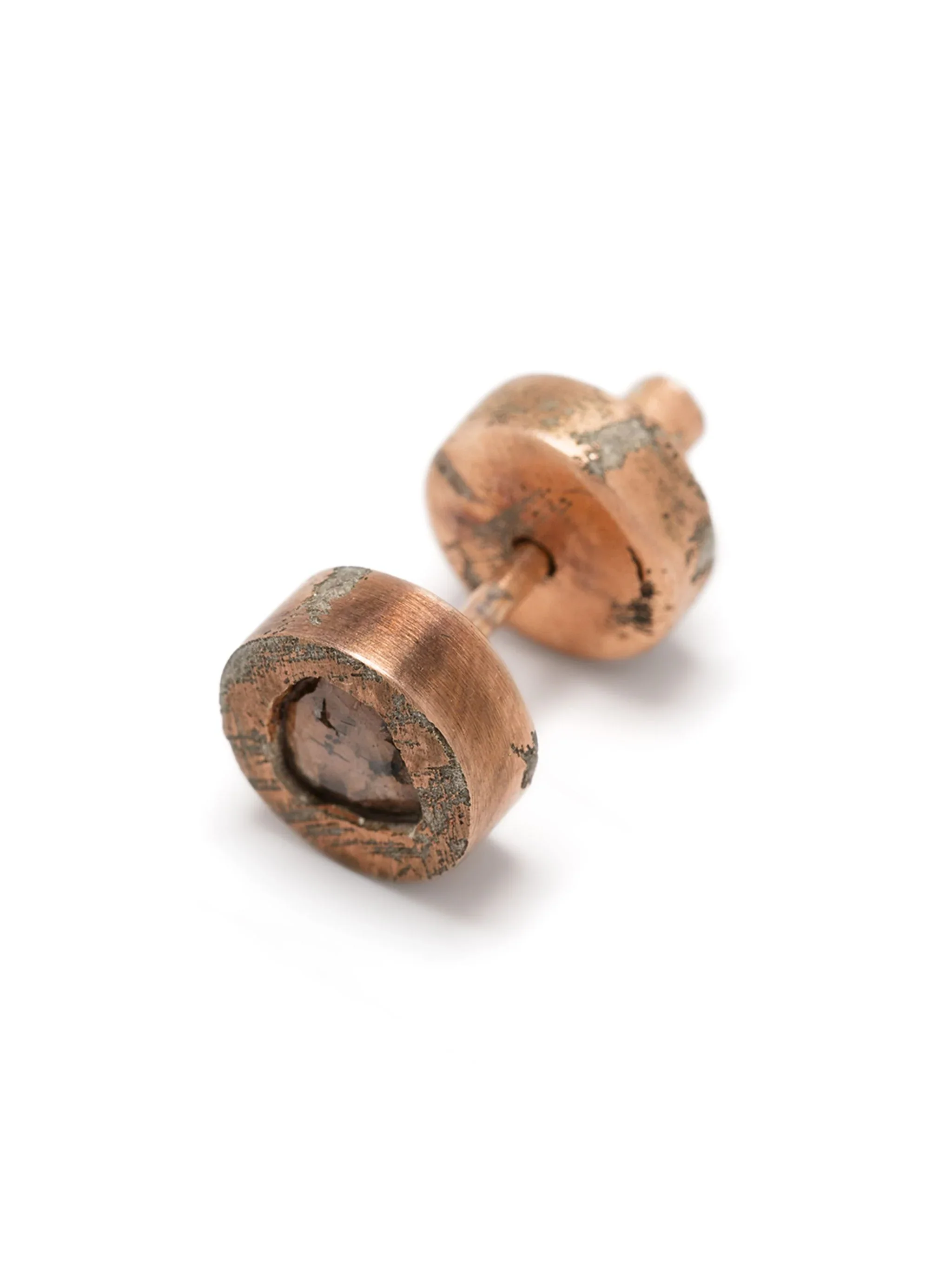PARTS OF FOUR - Stud Earring (0.2 CT, Tiny Faceted Diamond Slab, AMA+FCDIA)