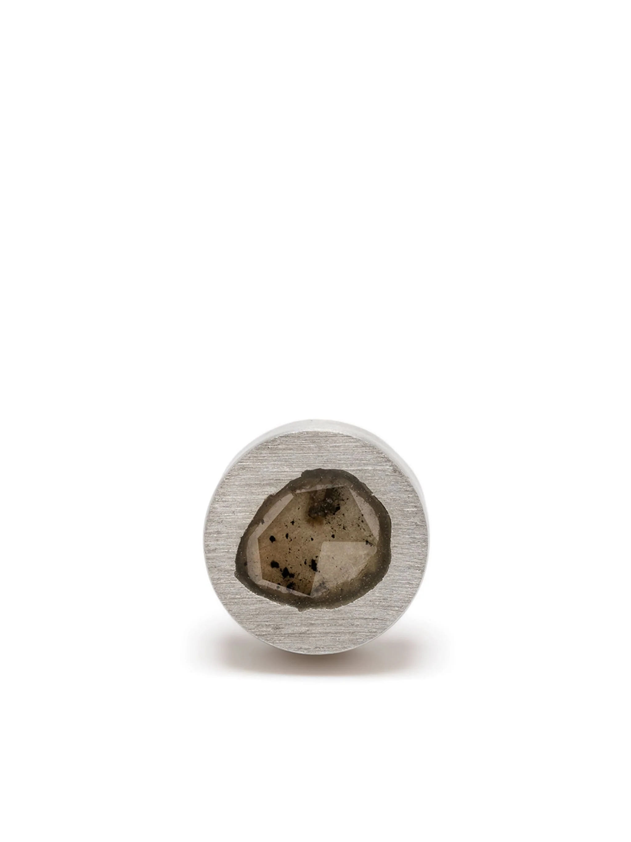 PARTS OF FOUR - Stud Earring (0.2 CT, Tiny Faceted Diamond Slab, MA+FCDIA)