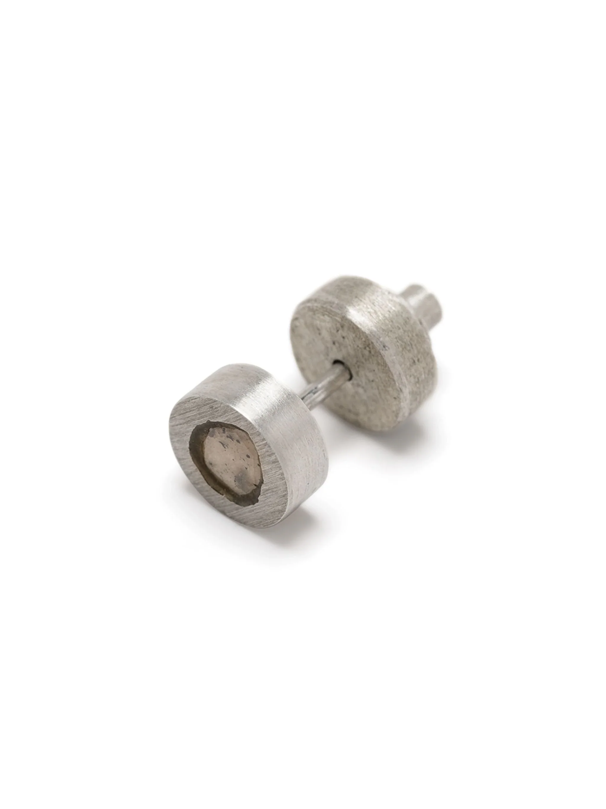 PARTS OF FOUR - Stud Earring (0.2 CT, Tiny Faceted Diamond Slab, MA+FCDIA) - Image 3