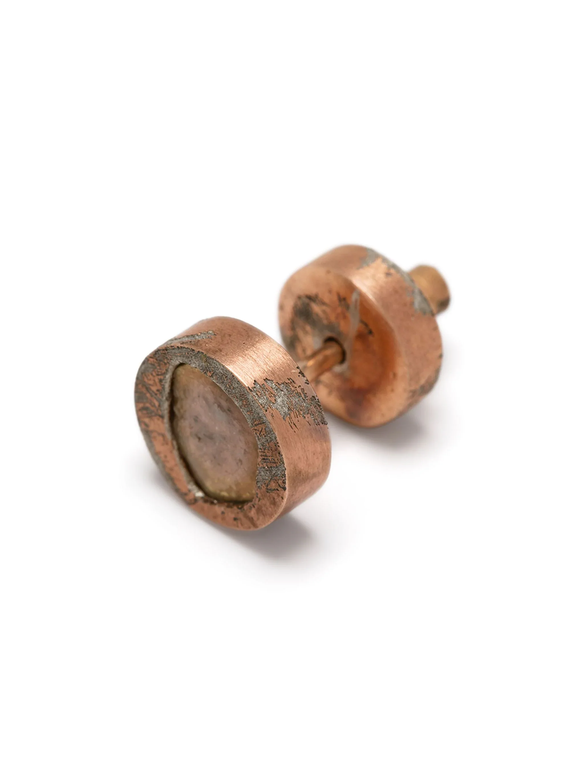 PARTS OF FOUR - Stud Earring (0.2 CT, Yellow Diamond Slab, AMA+YDIA) - Image 3