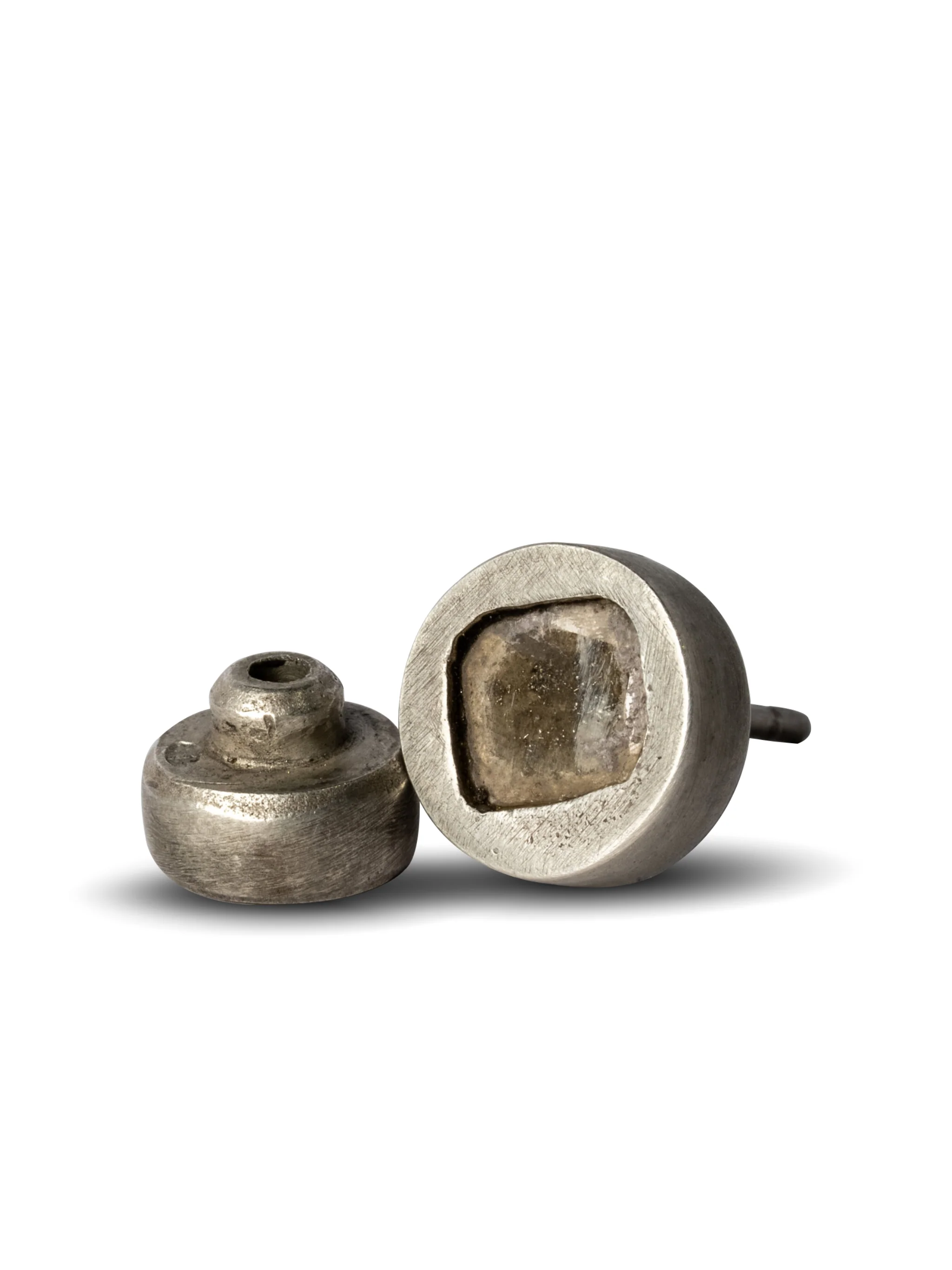 PARTS OF FOUR - Stud Earring (0.4 CT, Diamond Slab, DA+DIA) - Image 3