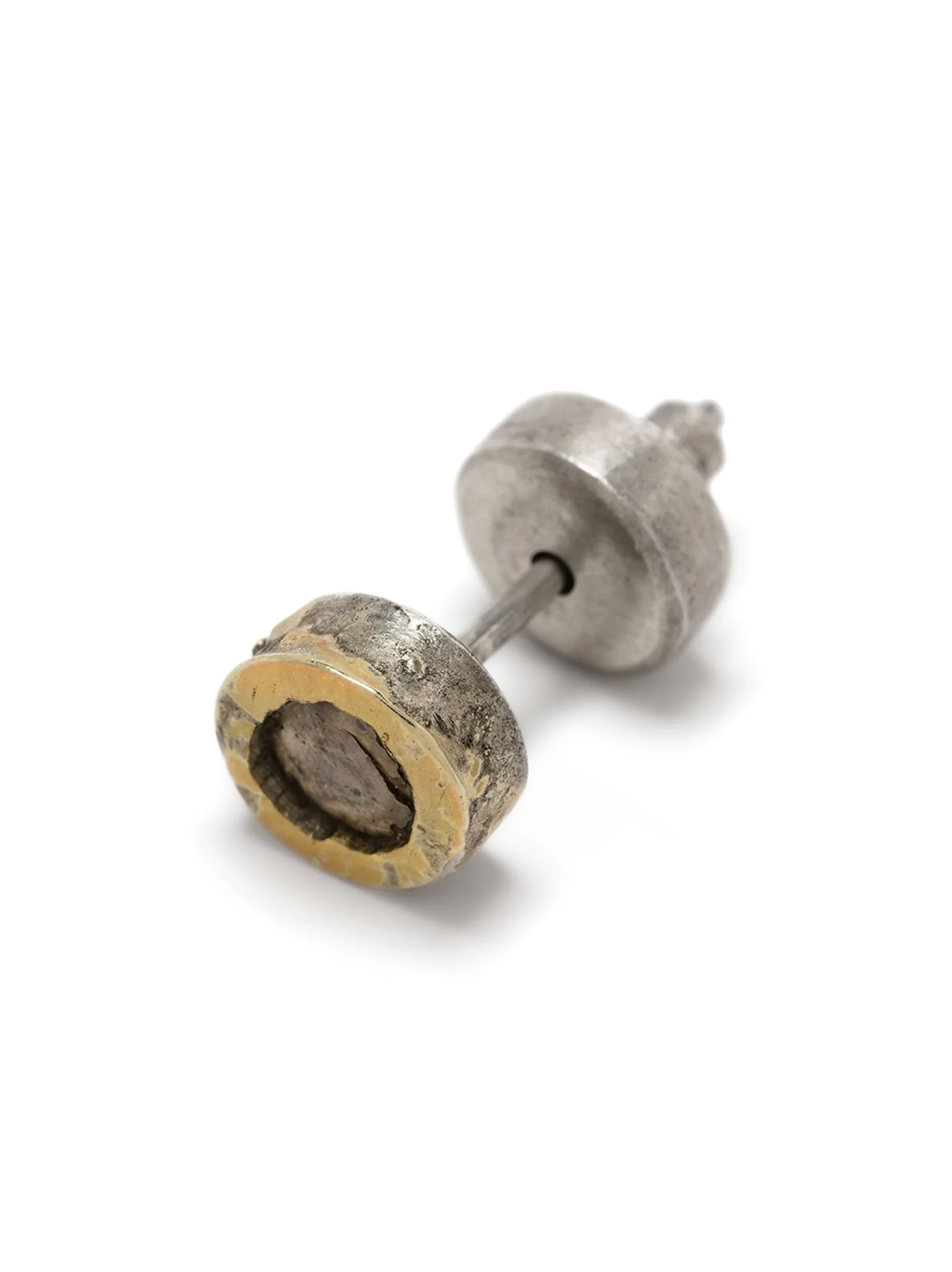 PARTS OF FOUR - Stud Earring (Fuse, 0.2 CT, Tiny Faceted Diamond Slab, DA18K+FCDIA) - Image 3