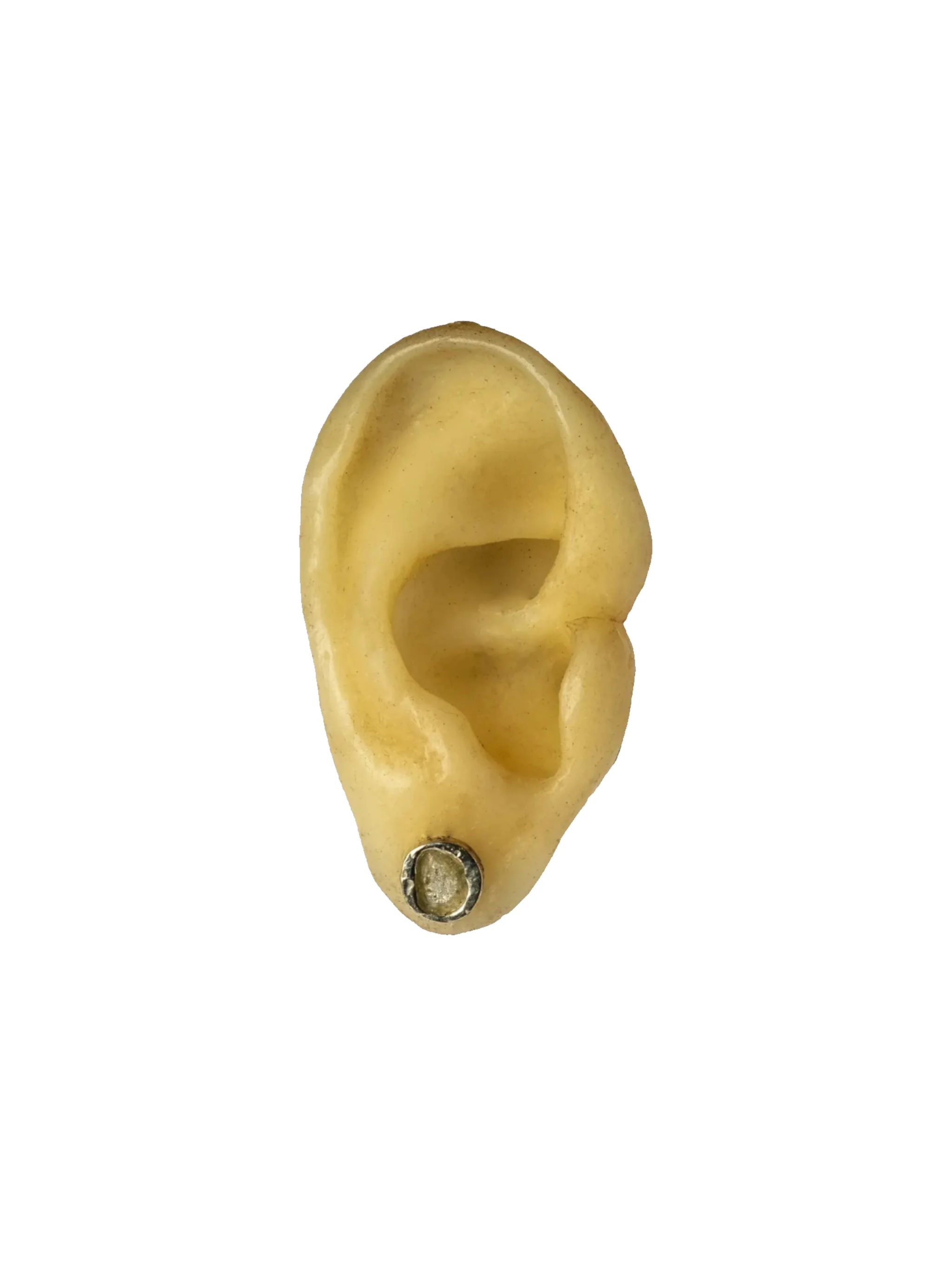 PARTS OF FOUR - Stud Earring (Fuse, 0.2 CT, Yellow Diamond Slab, DA10KW+YDIA) - Image 4