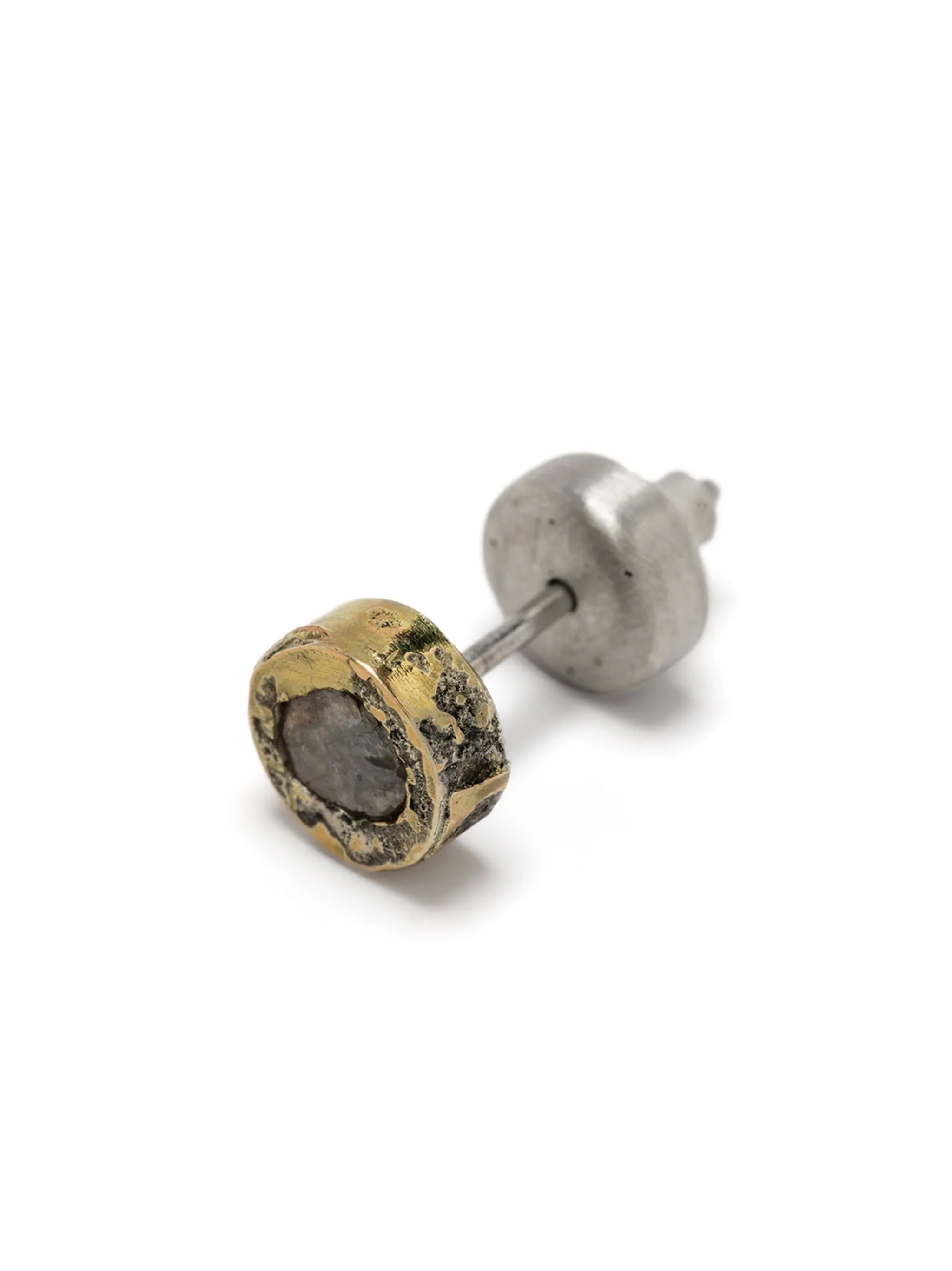 PARTS OF FOUR - Tiny Stud Earring (Fuse, 0.1 CT, Diamond Slab, DA18K+DIA) - Image 3