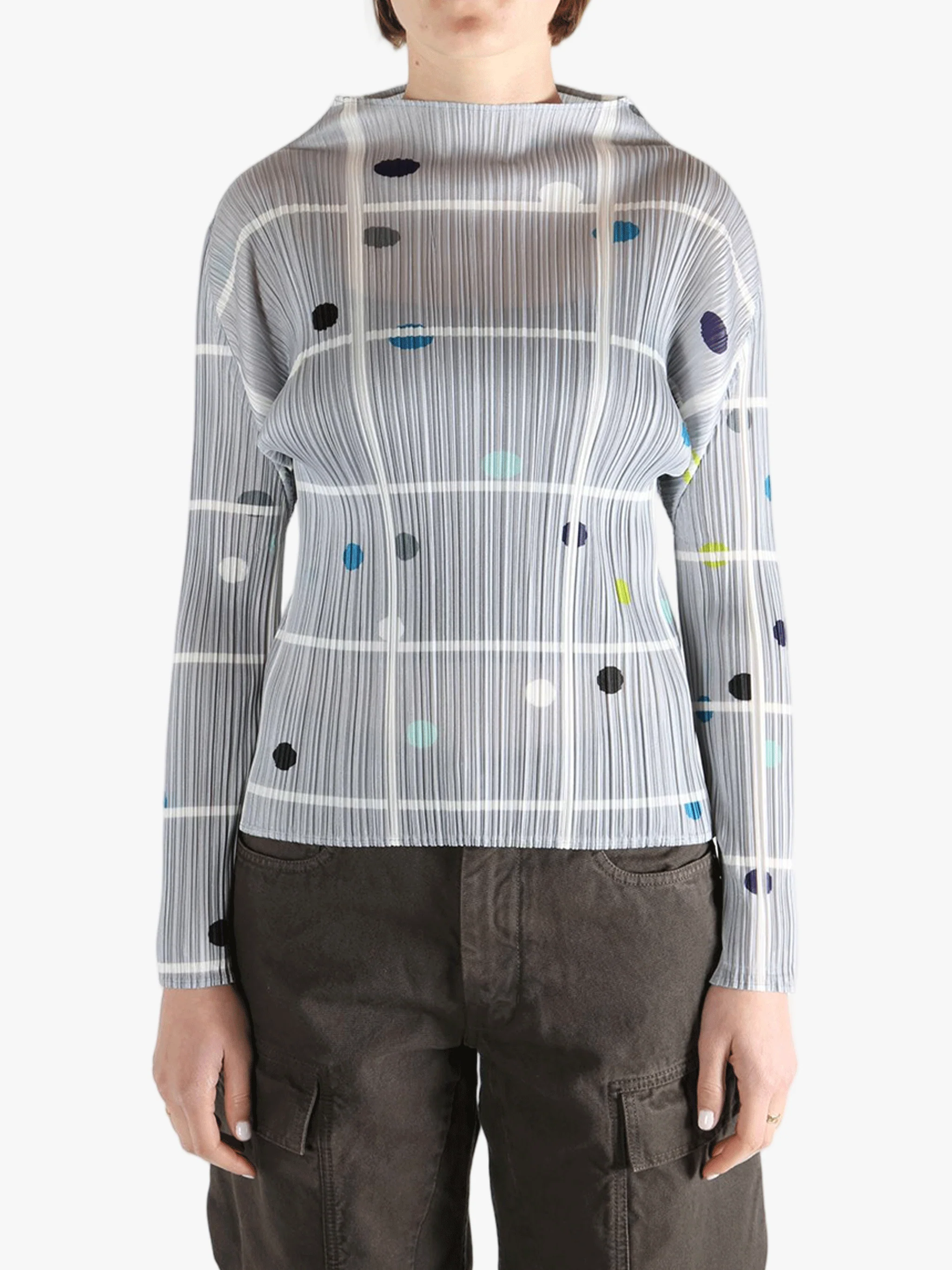 PLEATS PLEASE ISSEY MIYAKE - Women Crossing Dots Shirt