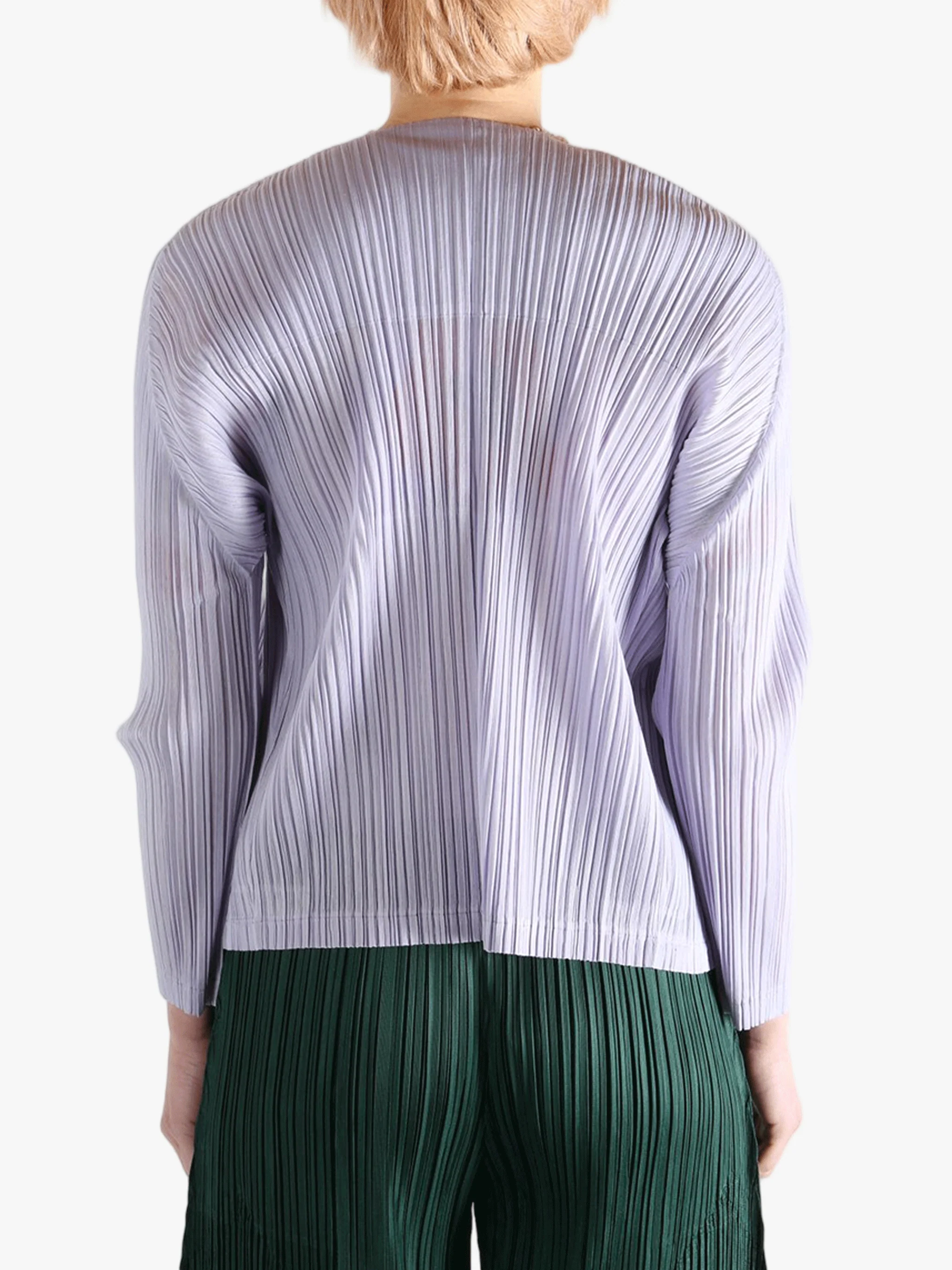 PLEATS PLEASE ISSEY MIYAKE - Women Ramie Pleats Cardigan - Image 3