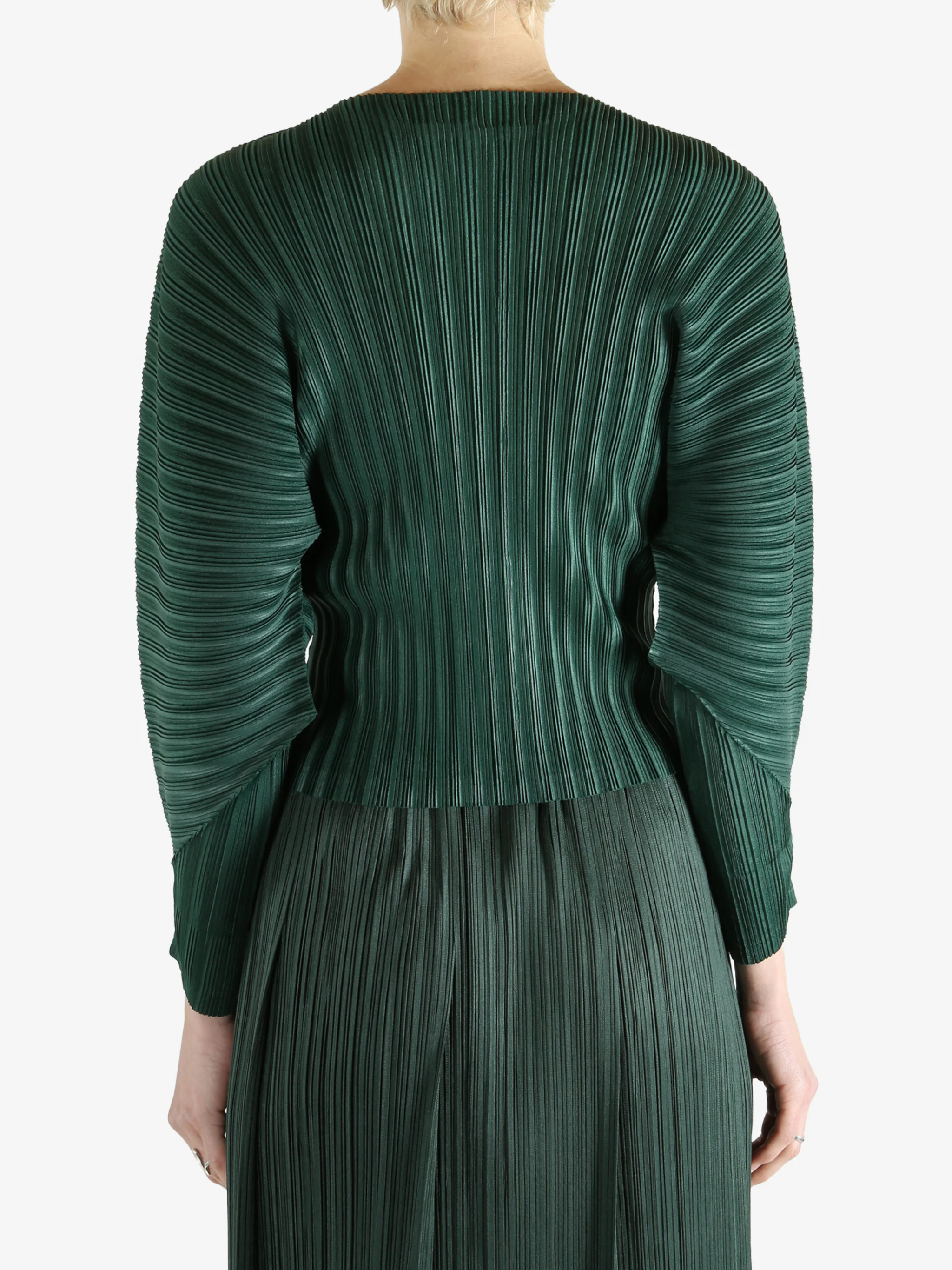 PLEATS PLEASE ISSEY MIYAKE - Women Rib Pleats December Cardigan - Image 3