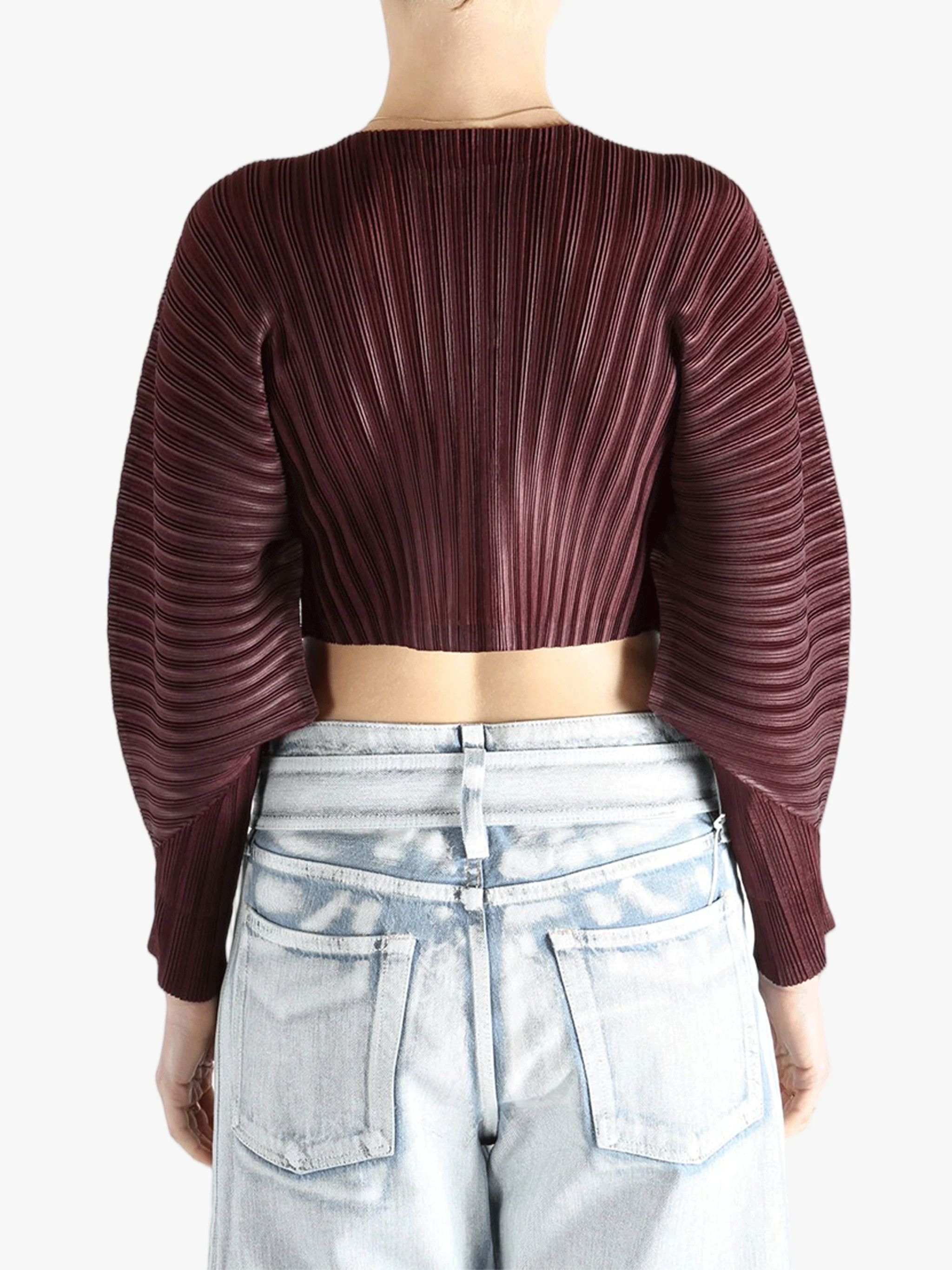 PLEATS PLEASE ISSEY MIYAKE - Women Rib Pleats January Cardigan - Image 3
