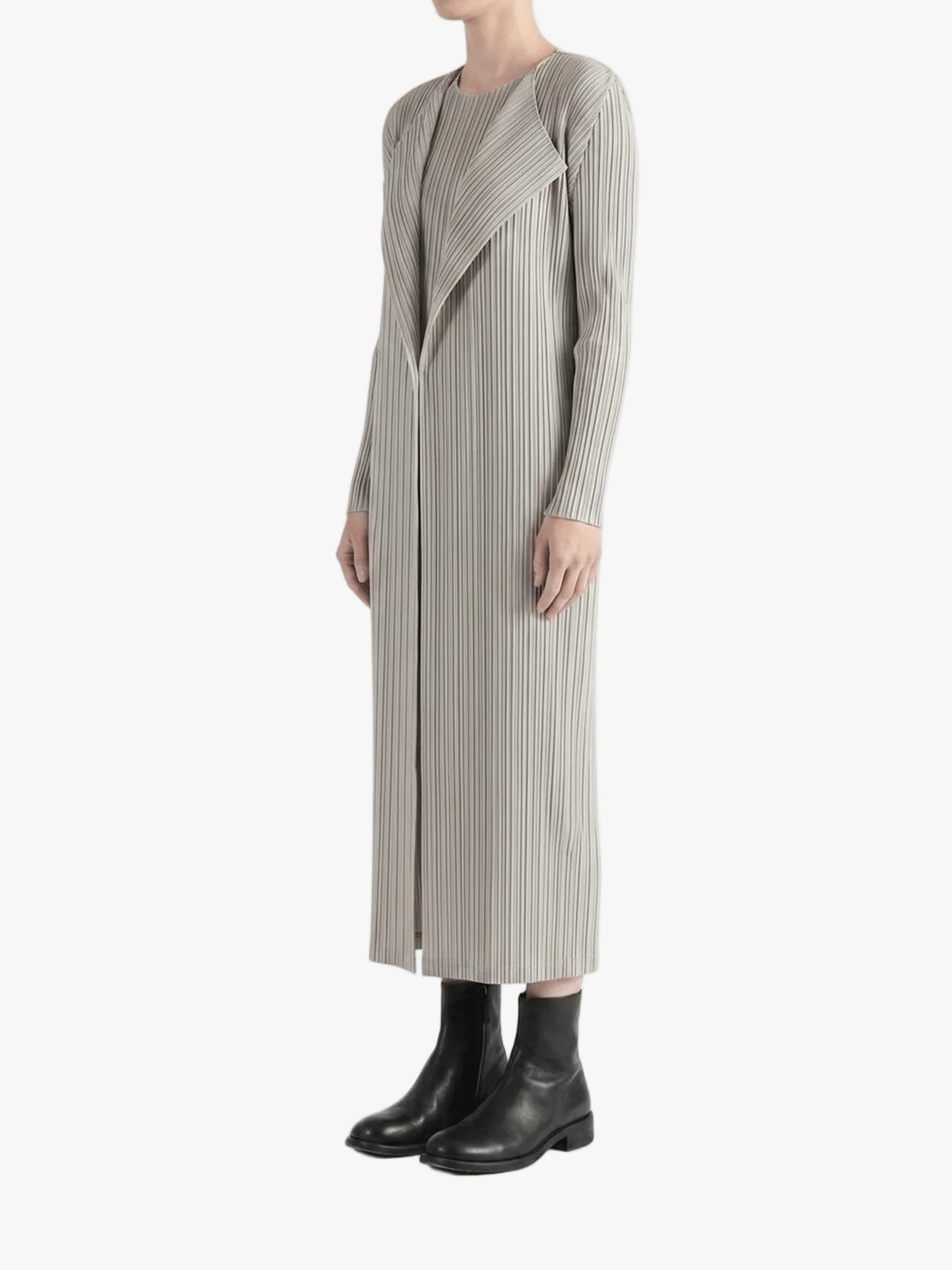PLEATS PLEASE ISSEY MIYAKE - Women Swing Solid Cardigan - Image 2