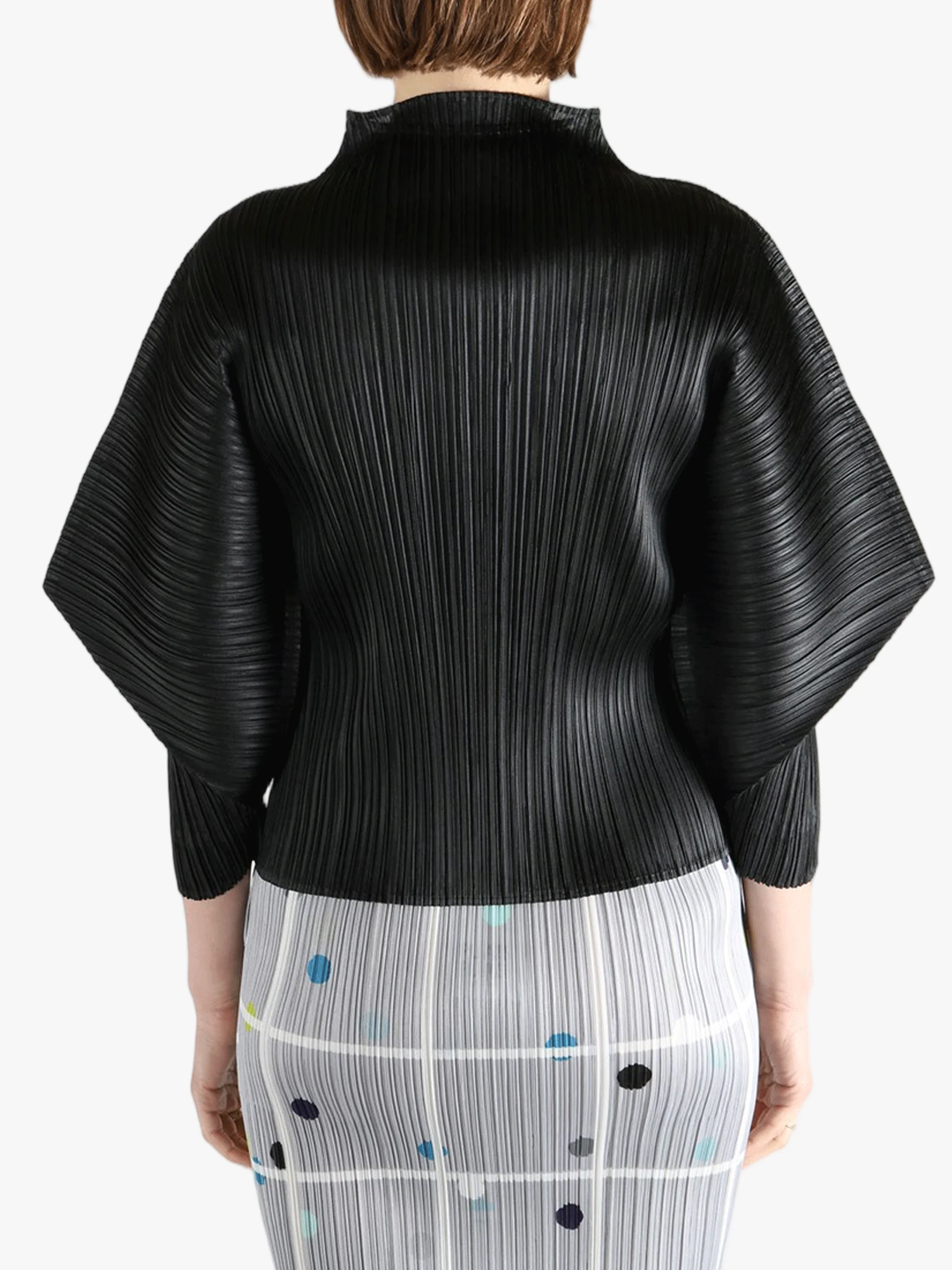 PLEATS PLEASE ISSEY MIYAKE - Women Thicker Bottoms 1 Batwing Sleeves Shirt - Image 3