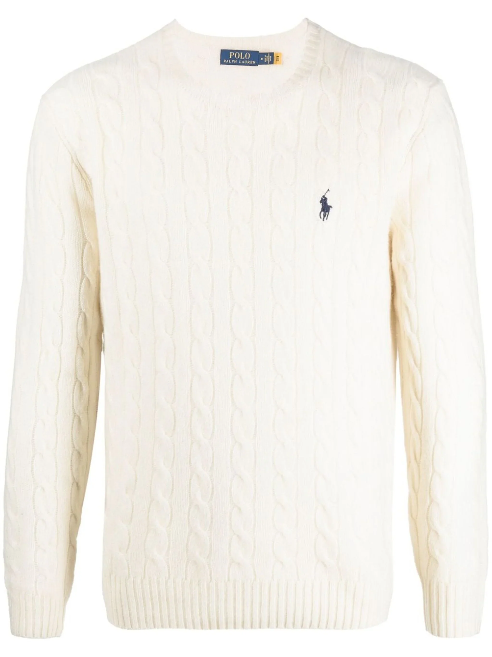 POLO RALPH LAUREN - Men Long-Sleeve Cable Knit Crewneck Sweater - Image 5