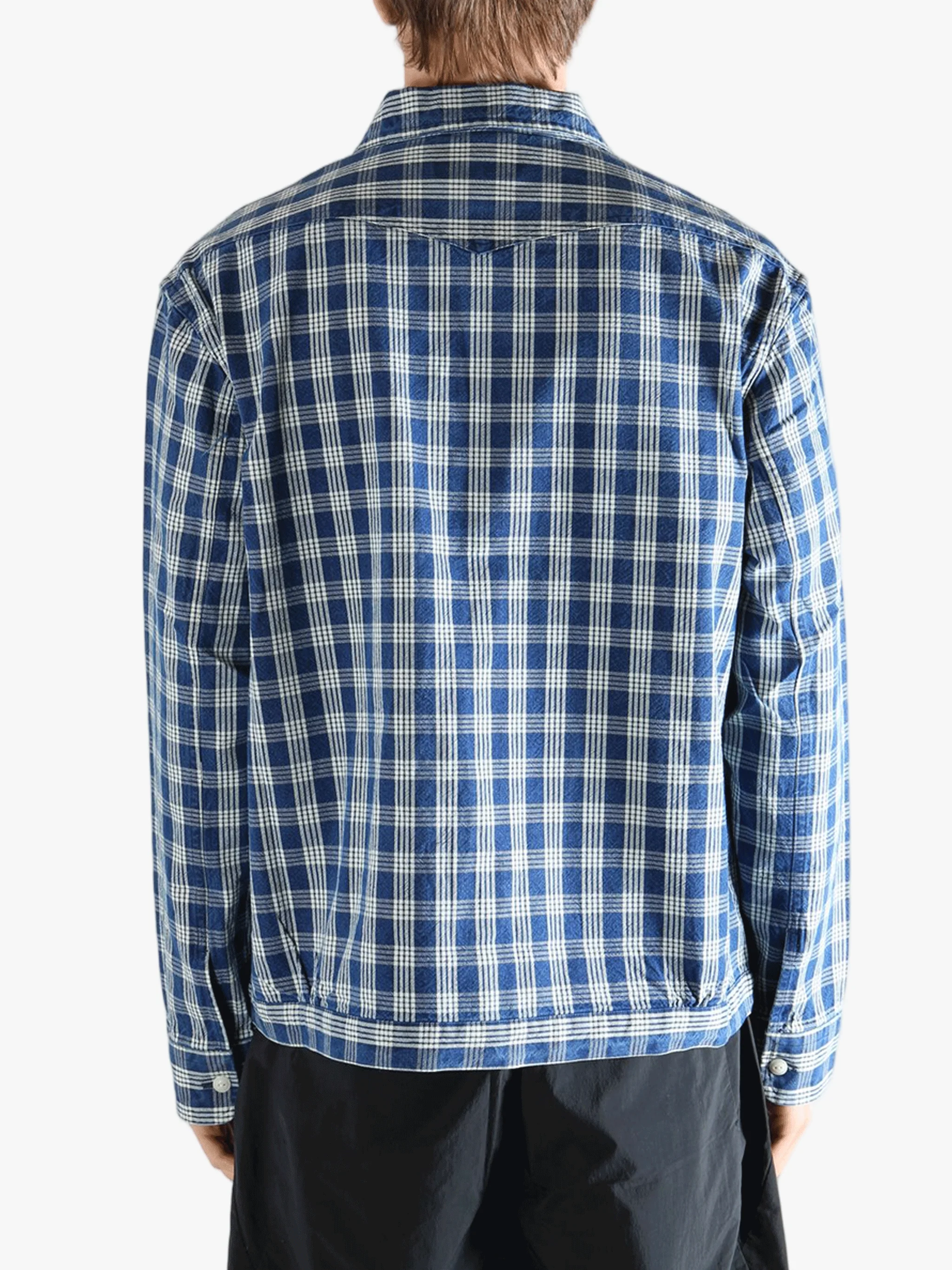 POLO RALPH LAUREN - Men Long-Sleeve Indigo-Dyed Rustic Plainweave Hickam Workshirt - Image 3