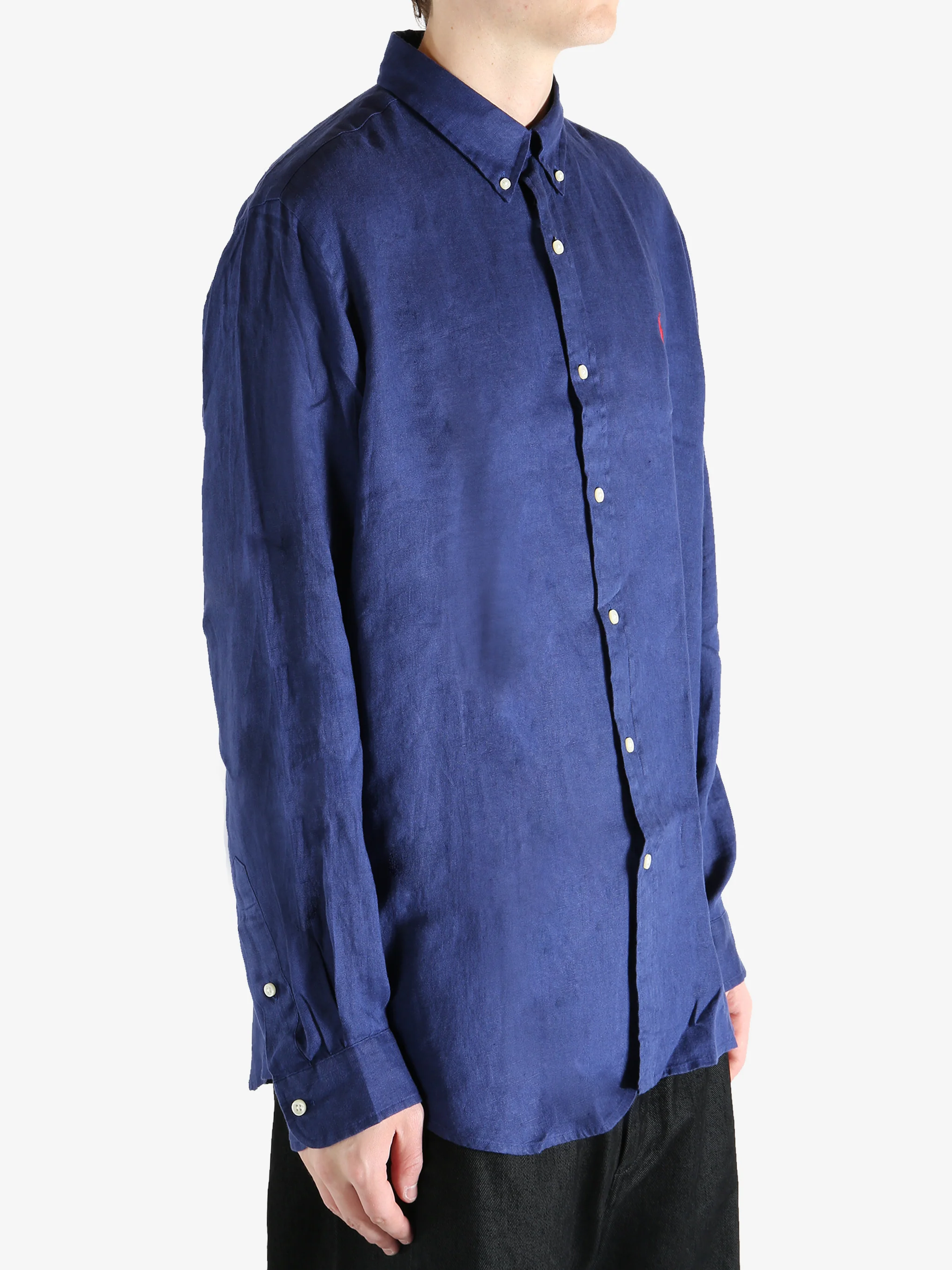 POLO RALPH LAUREN - Men Long-Sleeve Piece Dye Linen Sport Shirt - Image 2