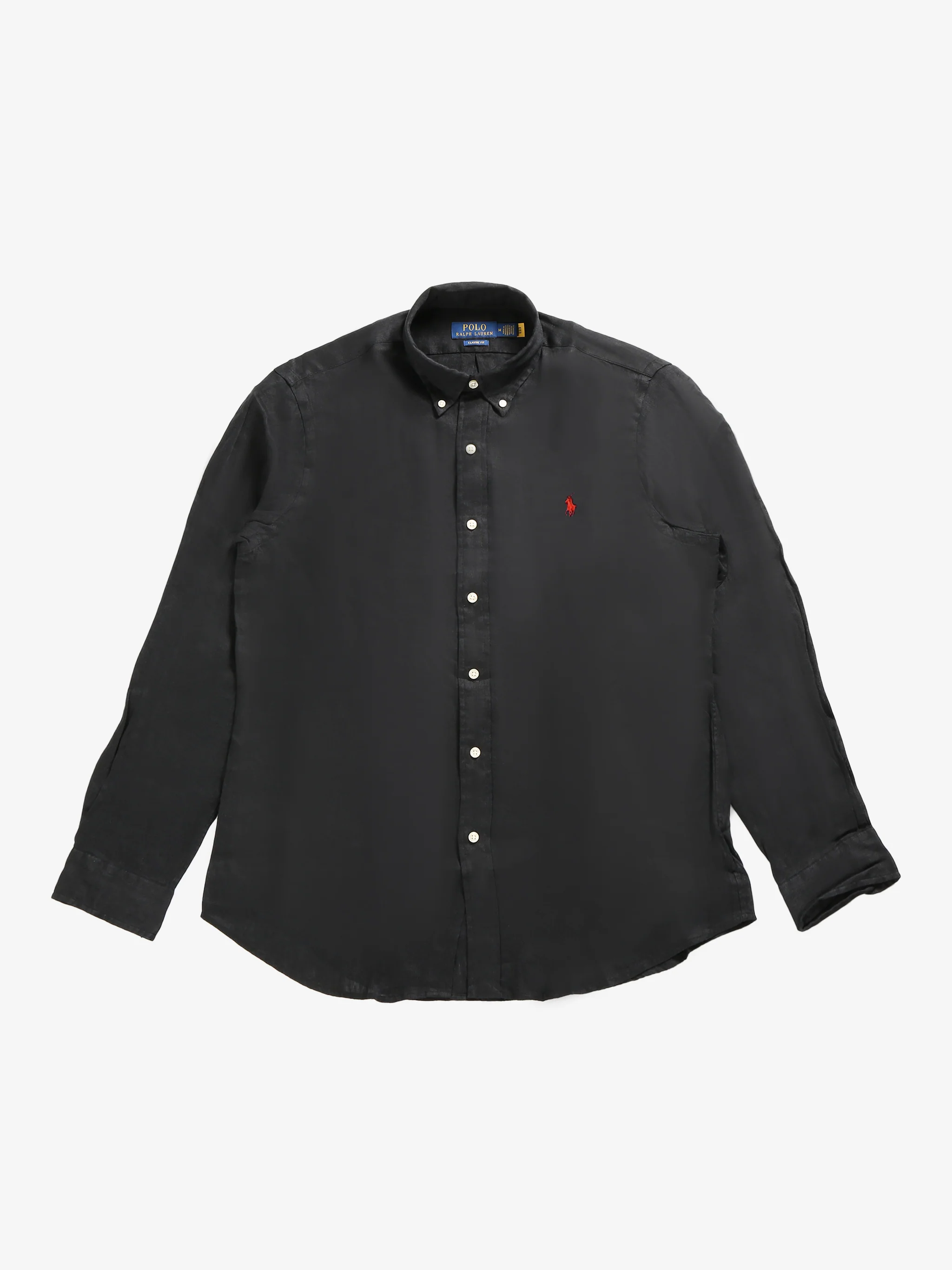 POLO RALPH LAUREN - Men Long-Sleeve Piece Dye Linen Sport (V1) Shirt