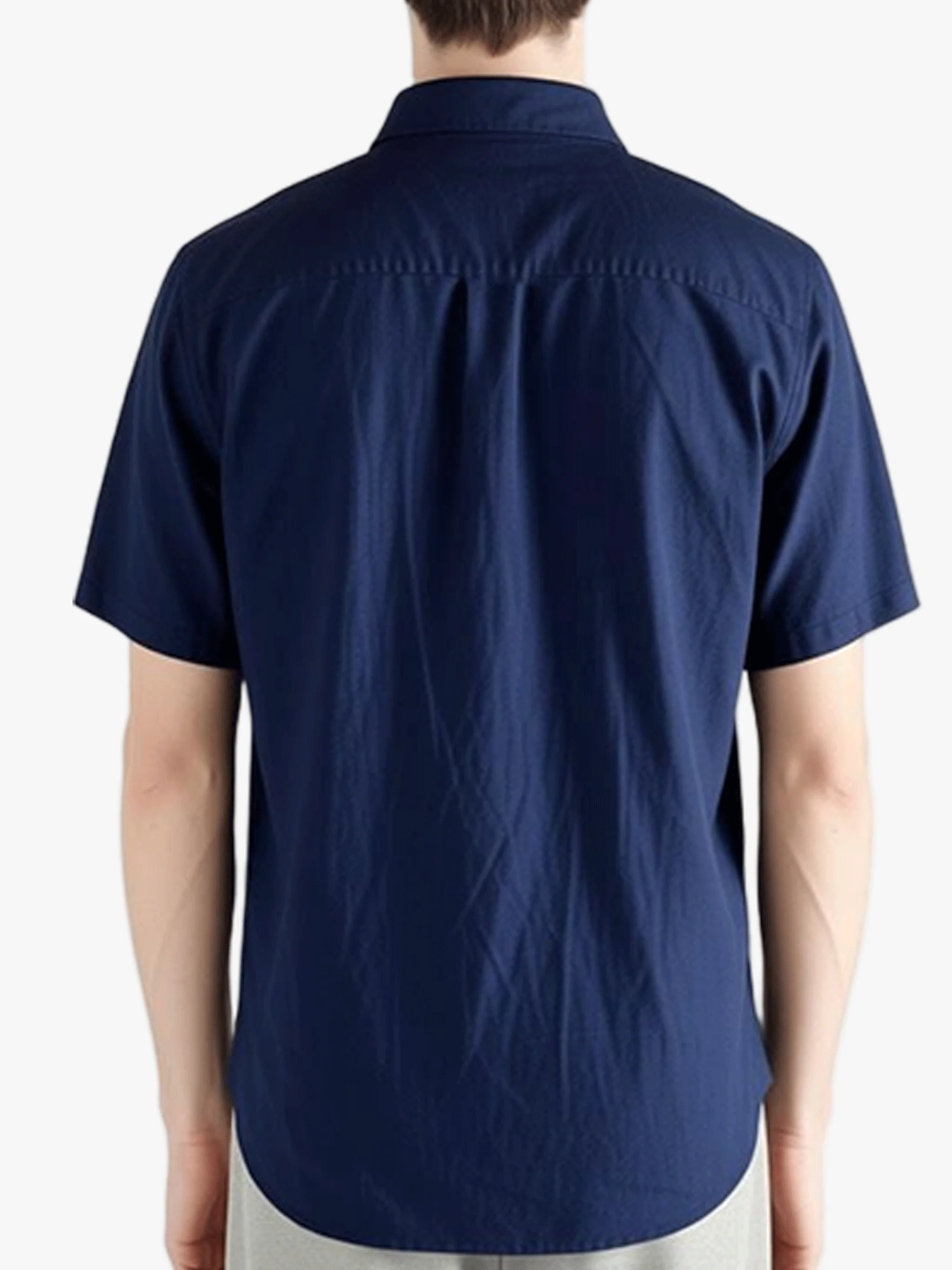 POLO RALPH LAUREN - Men Short Sleeve Piece Dye Linen Sport Shirt - Image 3