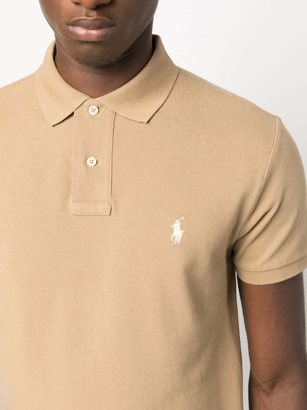 POLO RALPH LAUREN - Men Sleeve Mesh Polo Shirt - Image 4