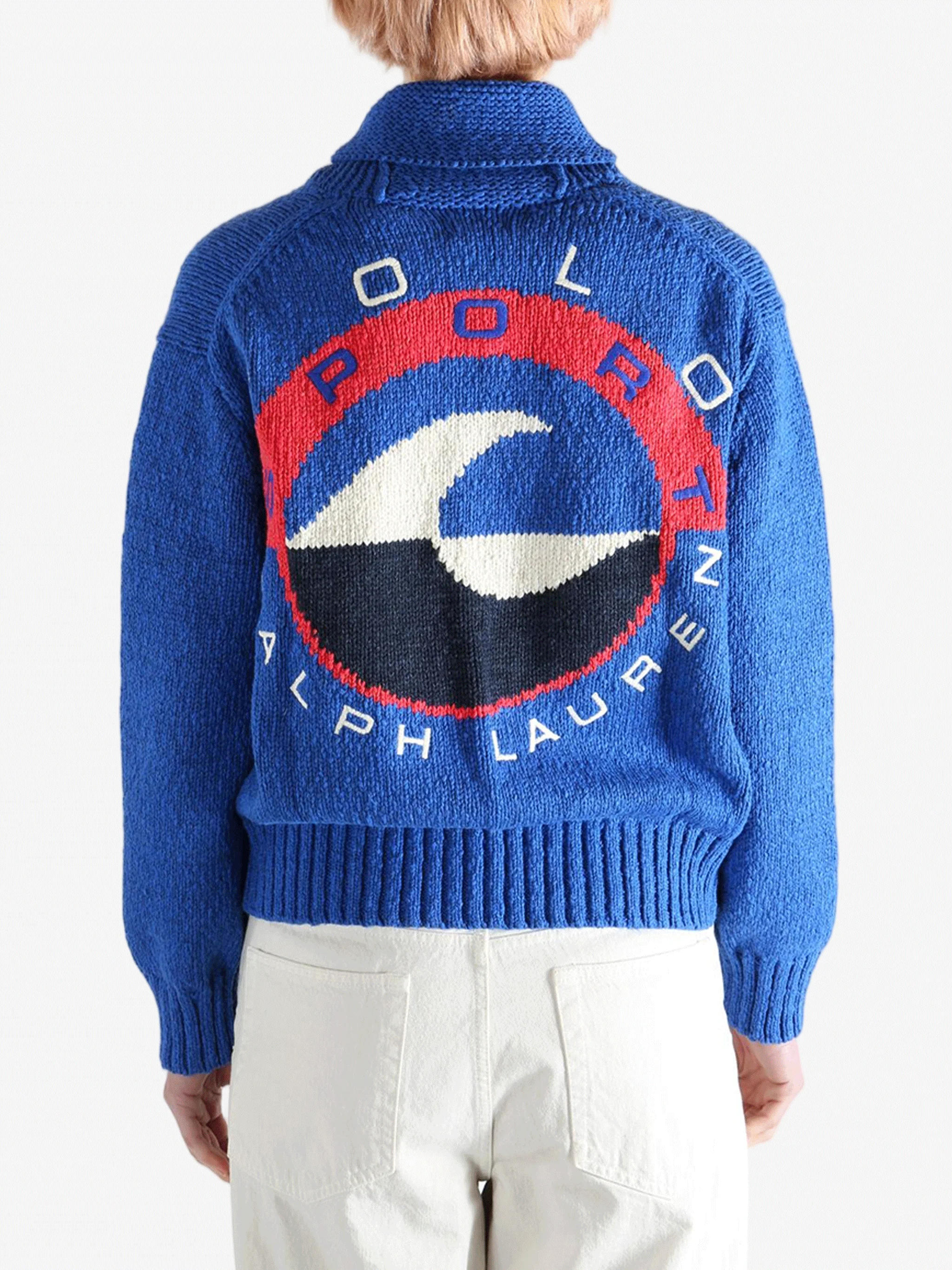 POLO RALPH LAUREN - Women Long Sleeve Crew Neck Cardigan Sweater - Image 3