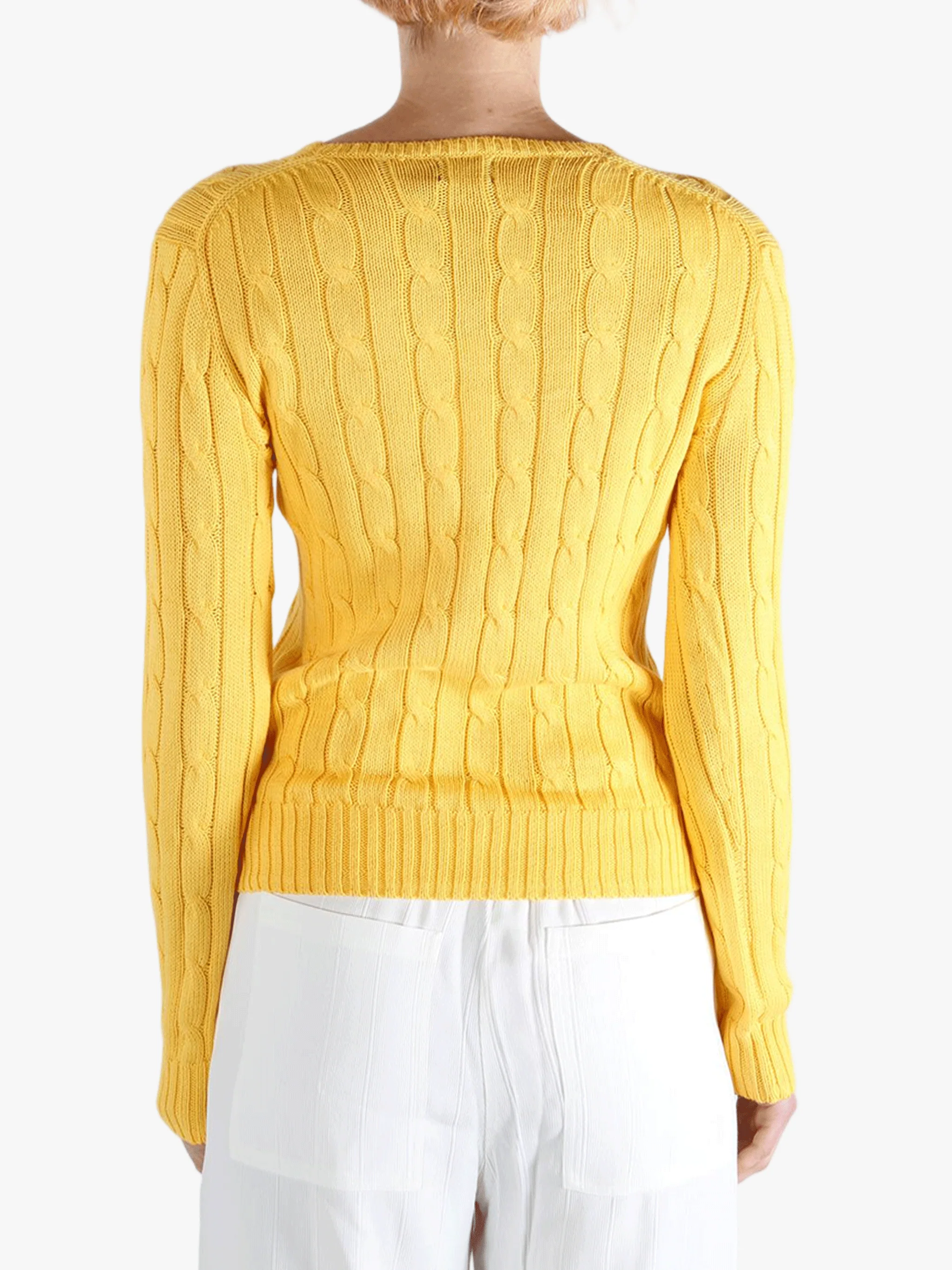 POLO RALPH LAUREN - Women Pima Cotton Julianna Long Sleeve Pullover - Image 3