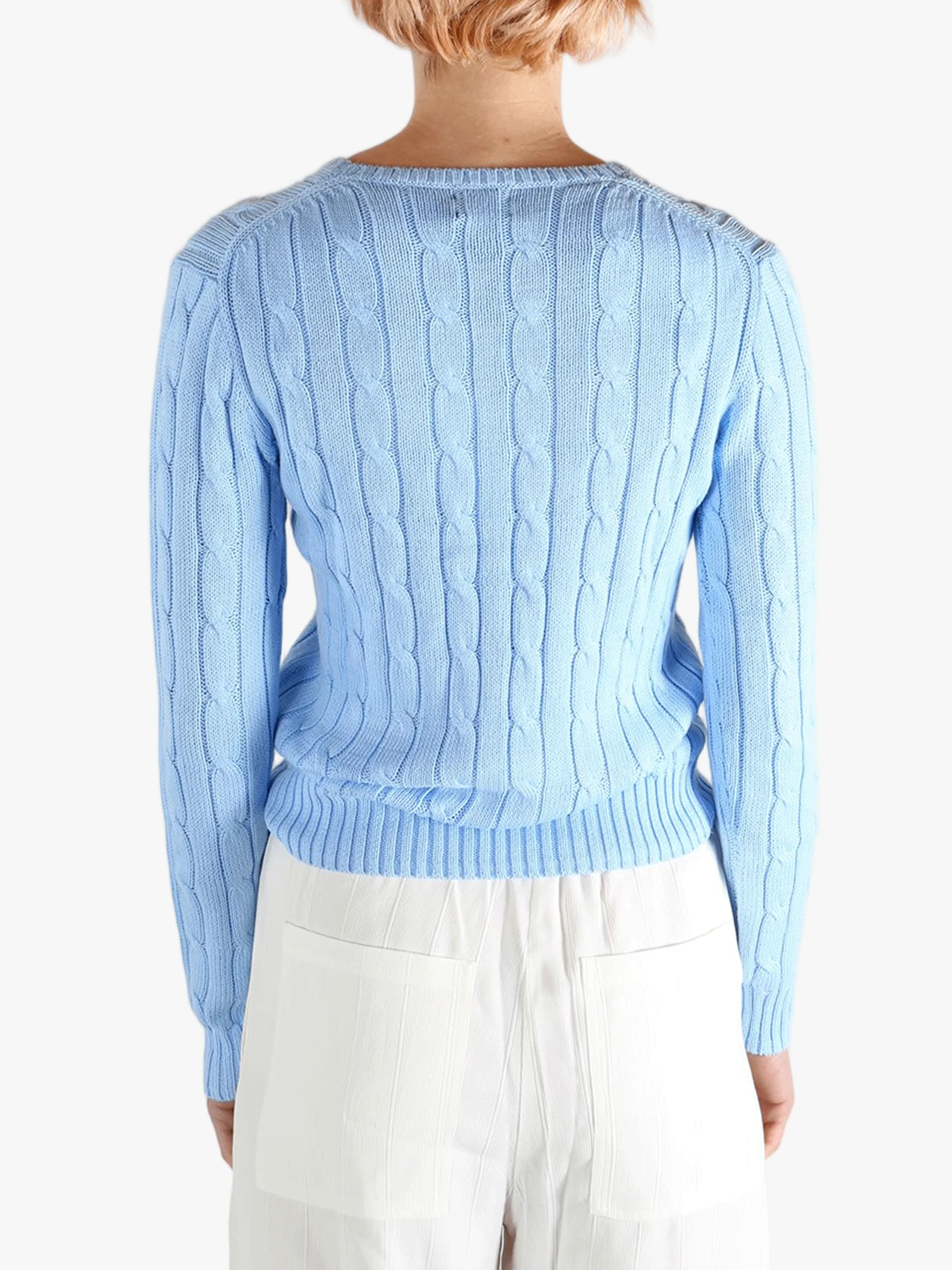POLO RALPH LAUREN - Women Pima Cotton Julianna Long Sleeve Pullover - Image 3
