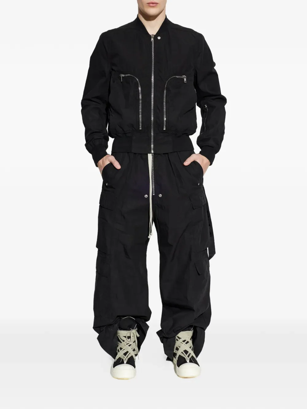RICK OWENS DRKSHDW - Men Bauhaus Flight Bomber - Image 3