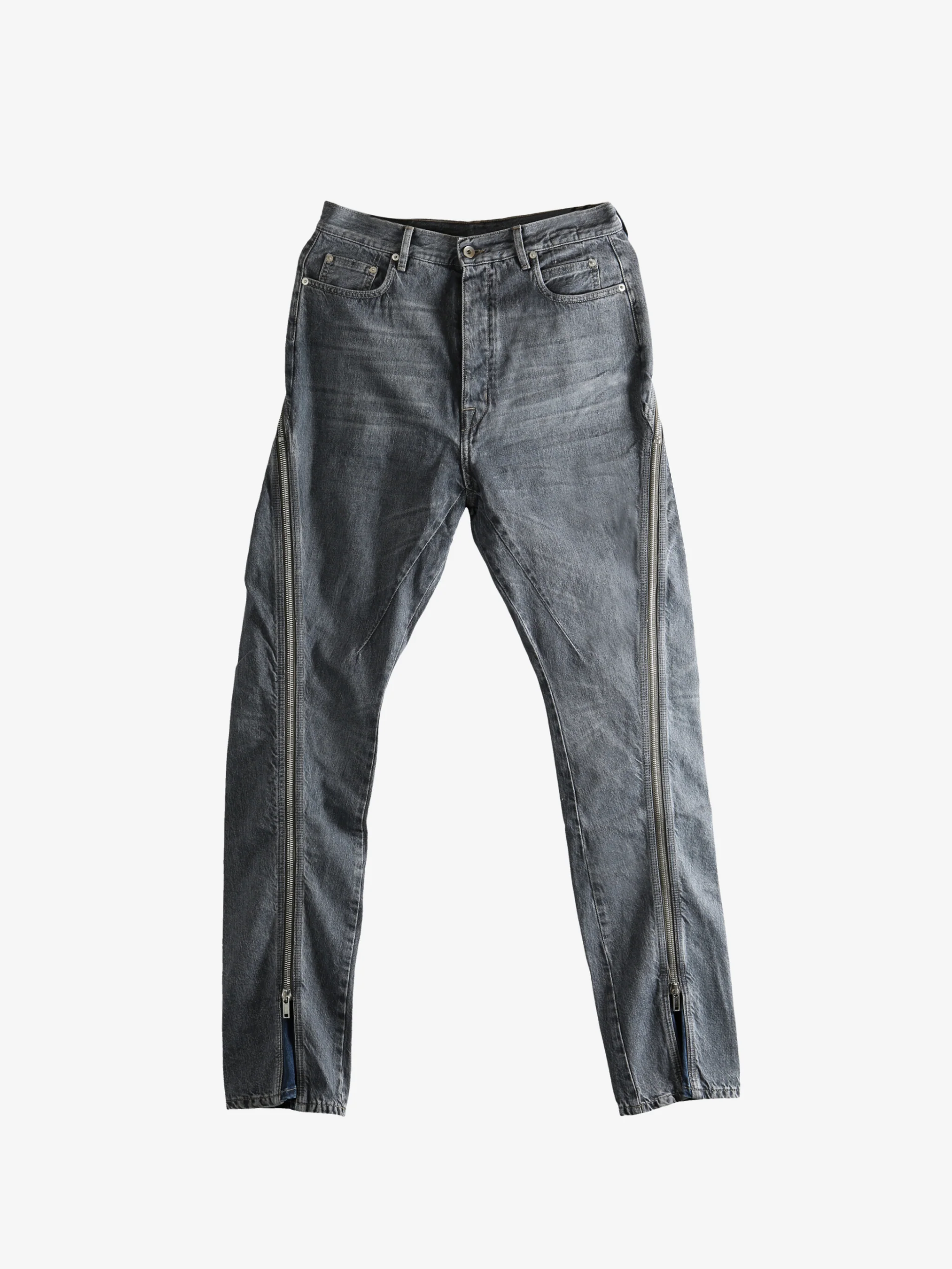 RICK OWENS DRKSHDW - Men Denim Bolan Banana Pants - Image 4