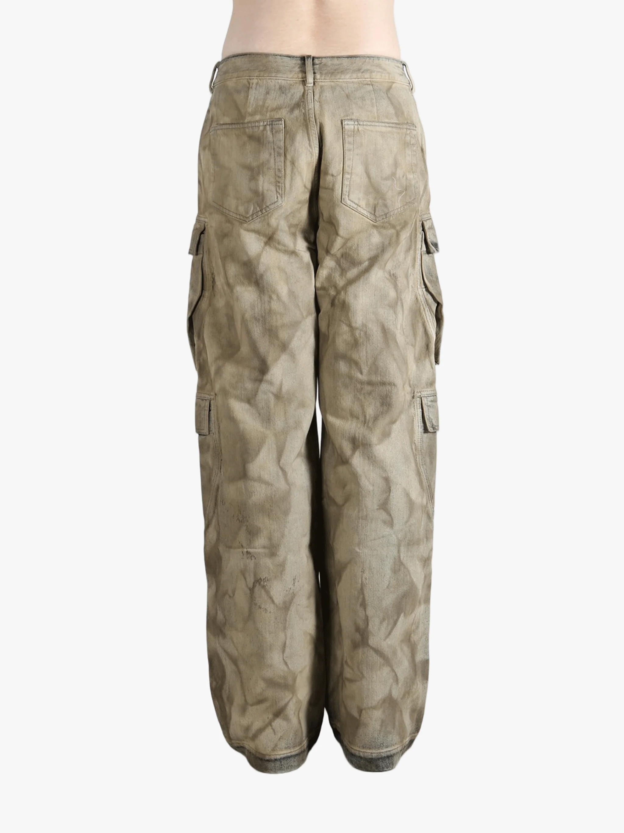 RICK OWENS DRKSHDW - Men Pantaloni In Denim Double Cargo Jeans - Image 3