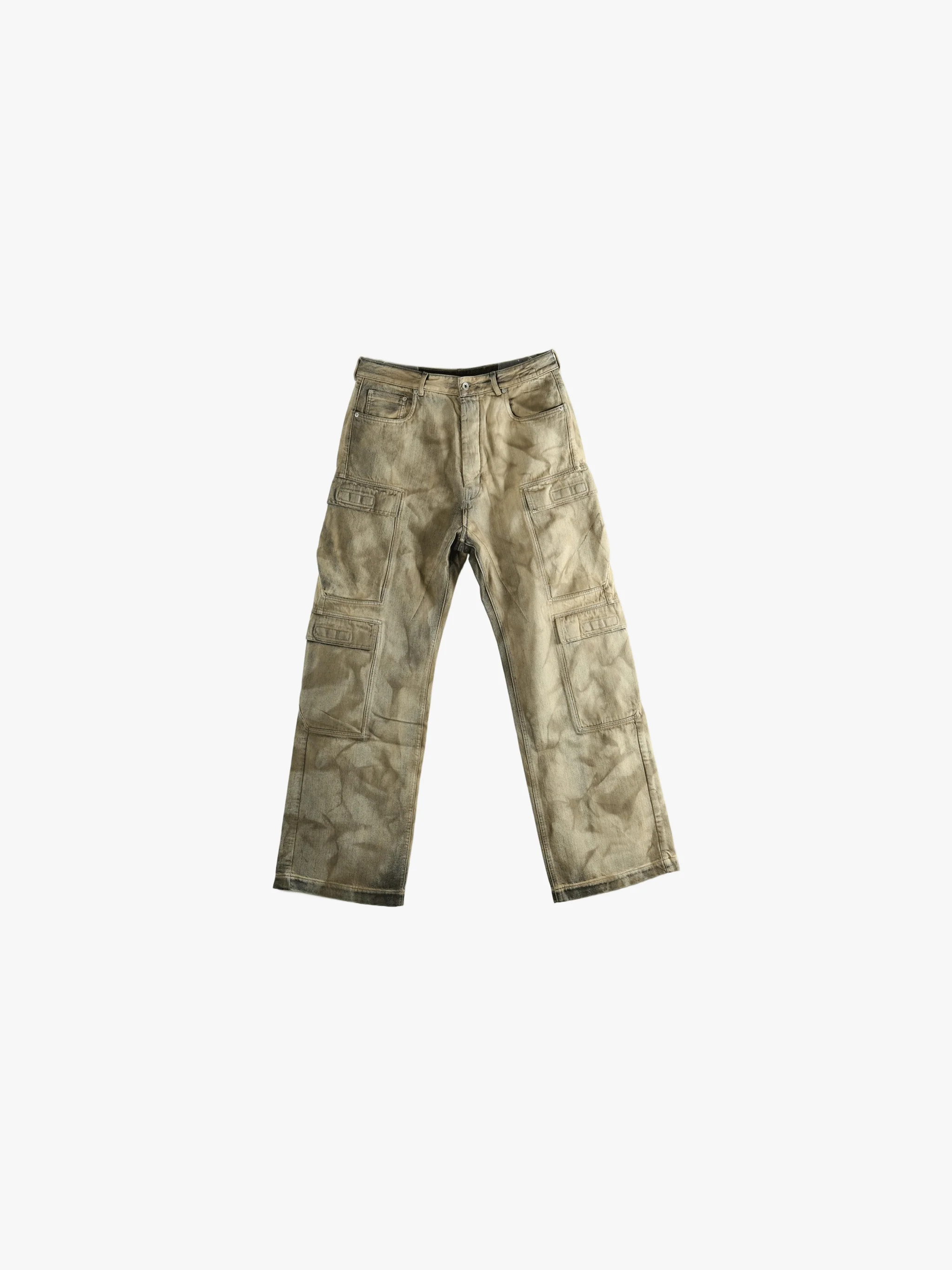 RICK OWENS DRKSHDW - Men Pantaloni In Denim Double Cargo Jeans - Image 4