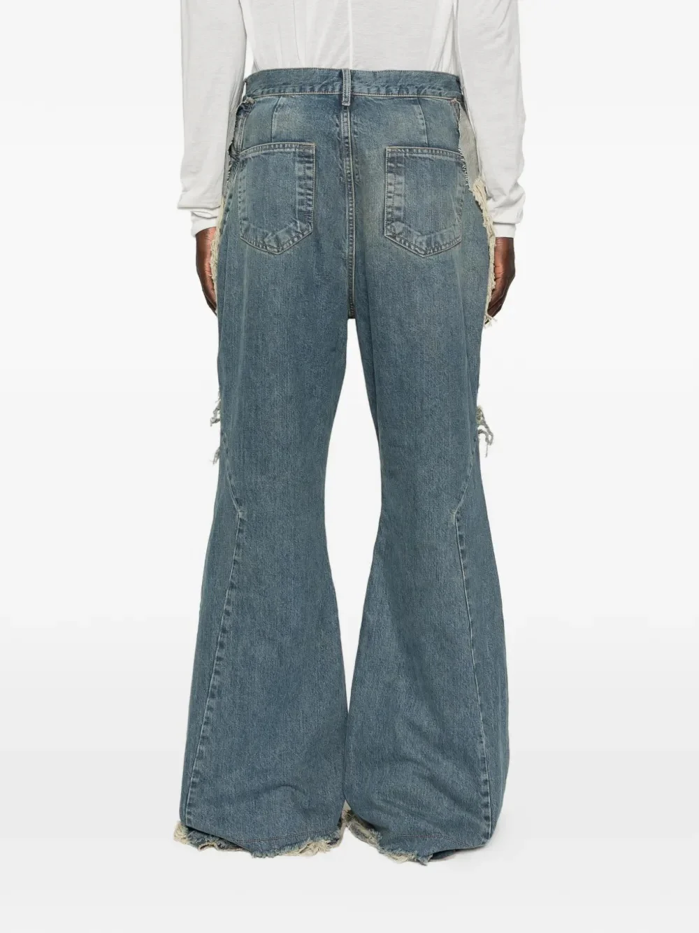 RICK OWENS DRKSHDW - Men Pantaloni In Denim Slivered Bootcut Pant - Image 3